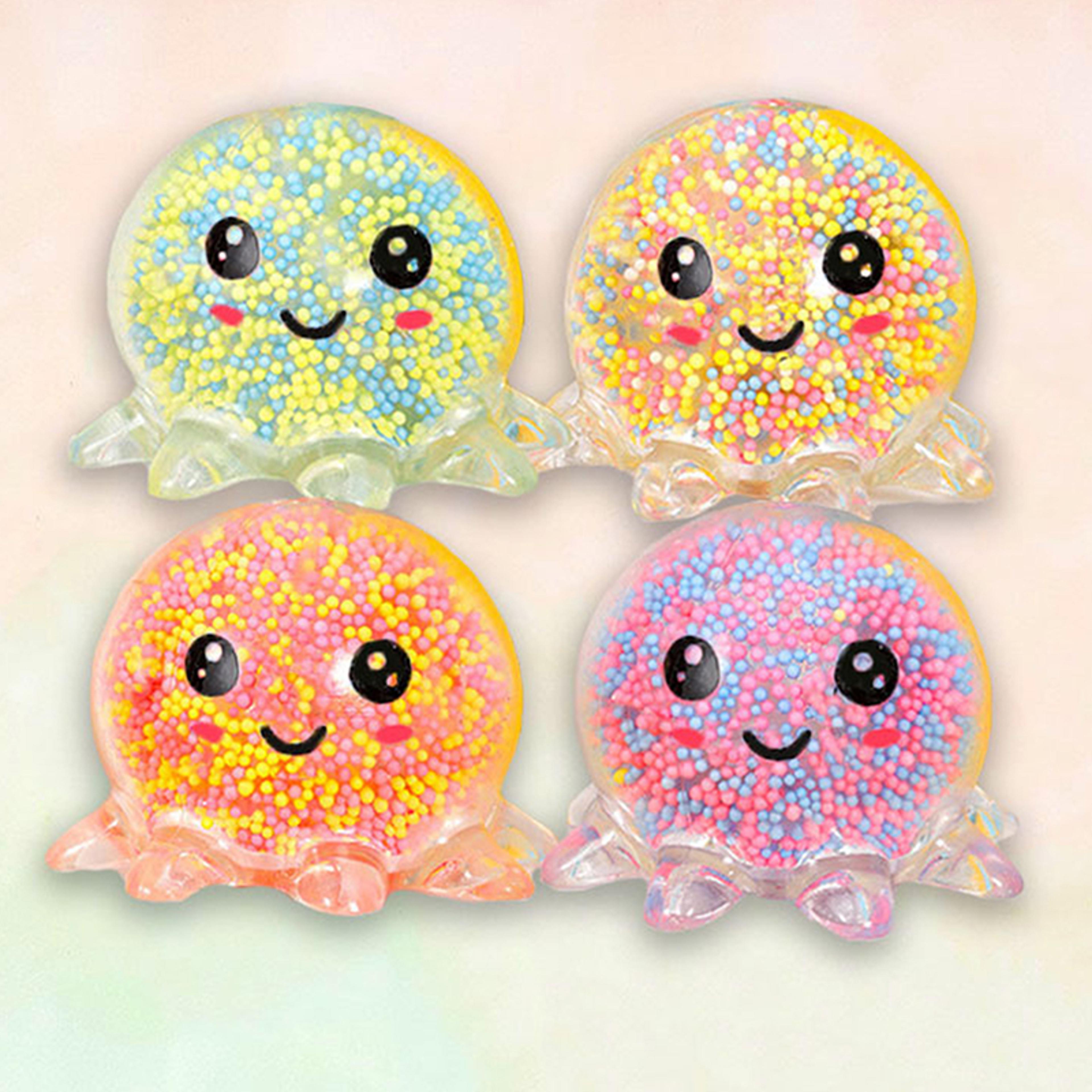 GlowSquid Light Up Stress Ball Sensory Fidget Toy For Kids And Adults 4