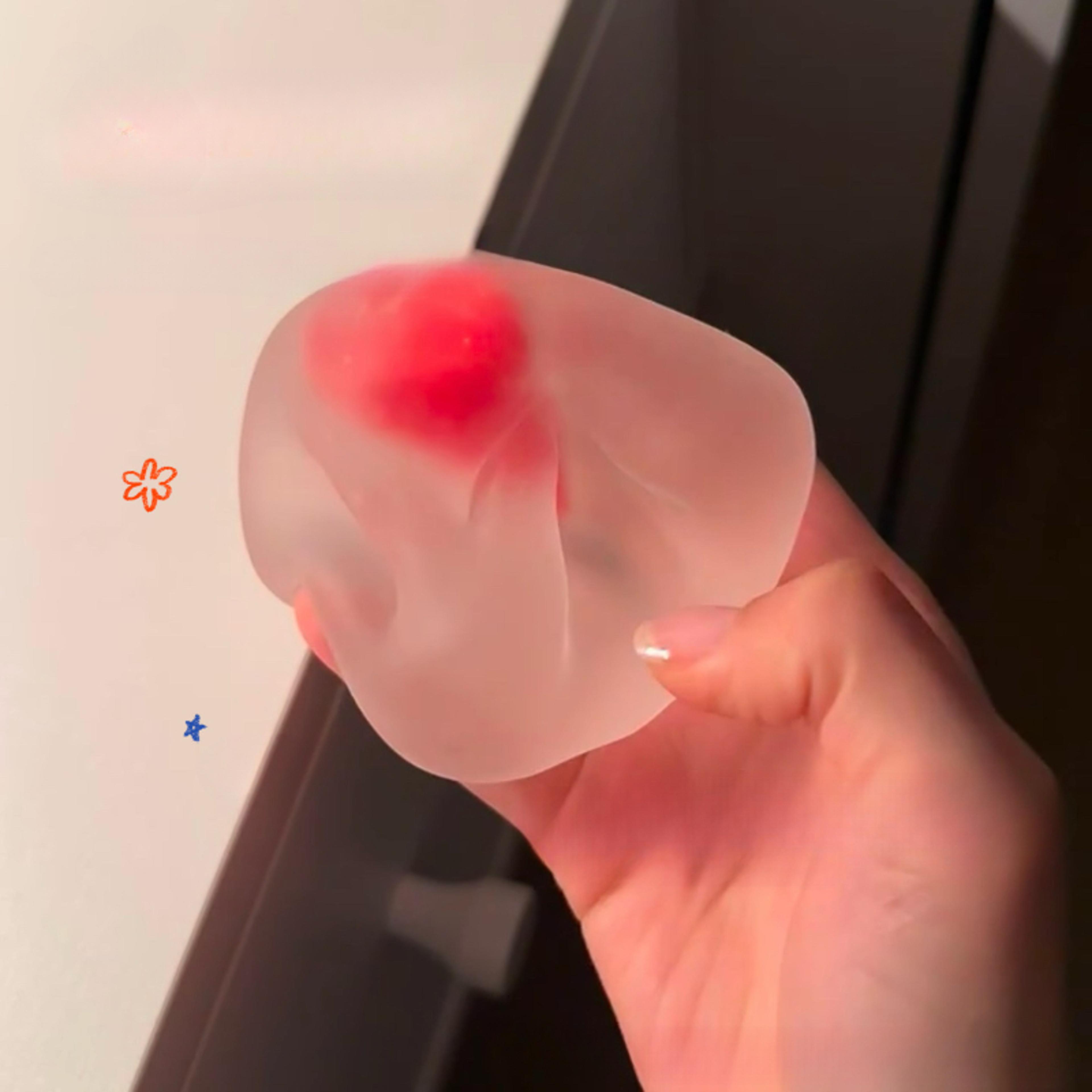 Strawberry Mochi Squishy Stress Relief Toy Slow Rebound Sensory Fidget For Kids  Adults 1