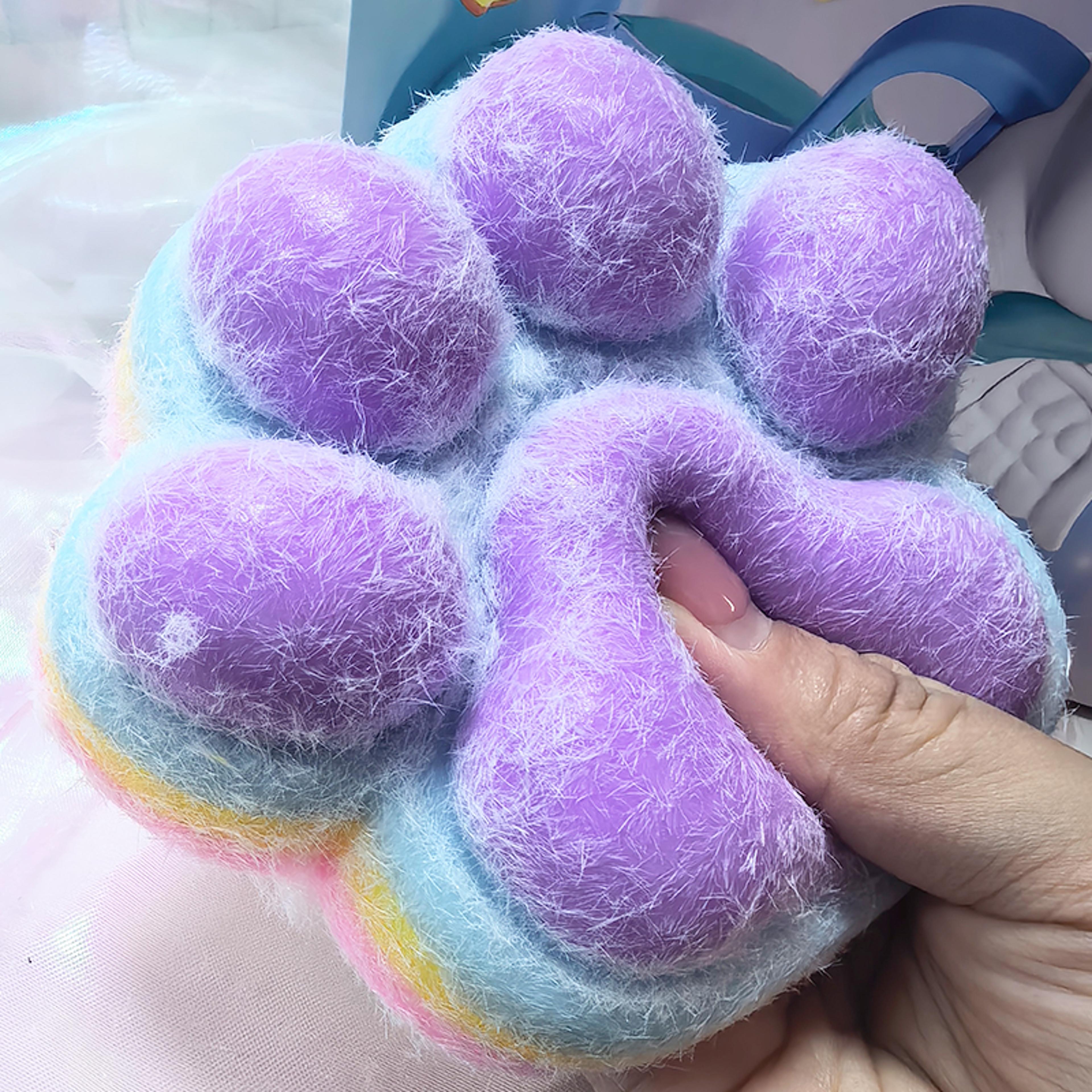 gradient cat paw squishy stress relief toy for kids & adults