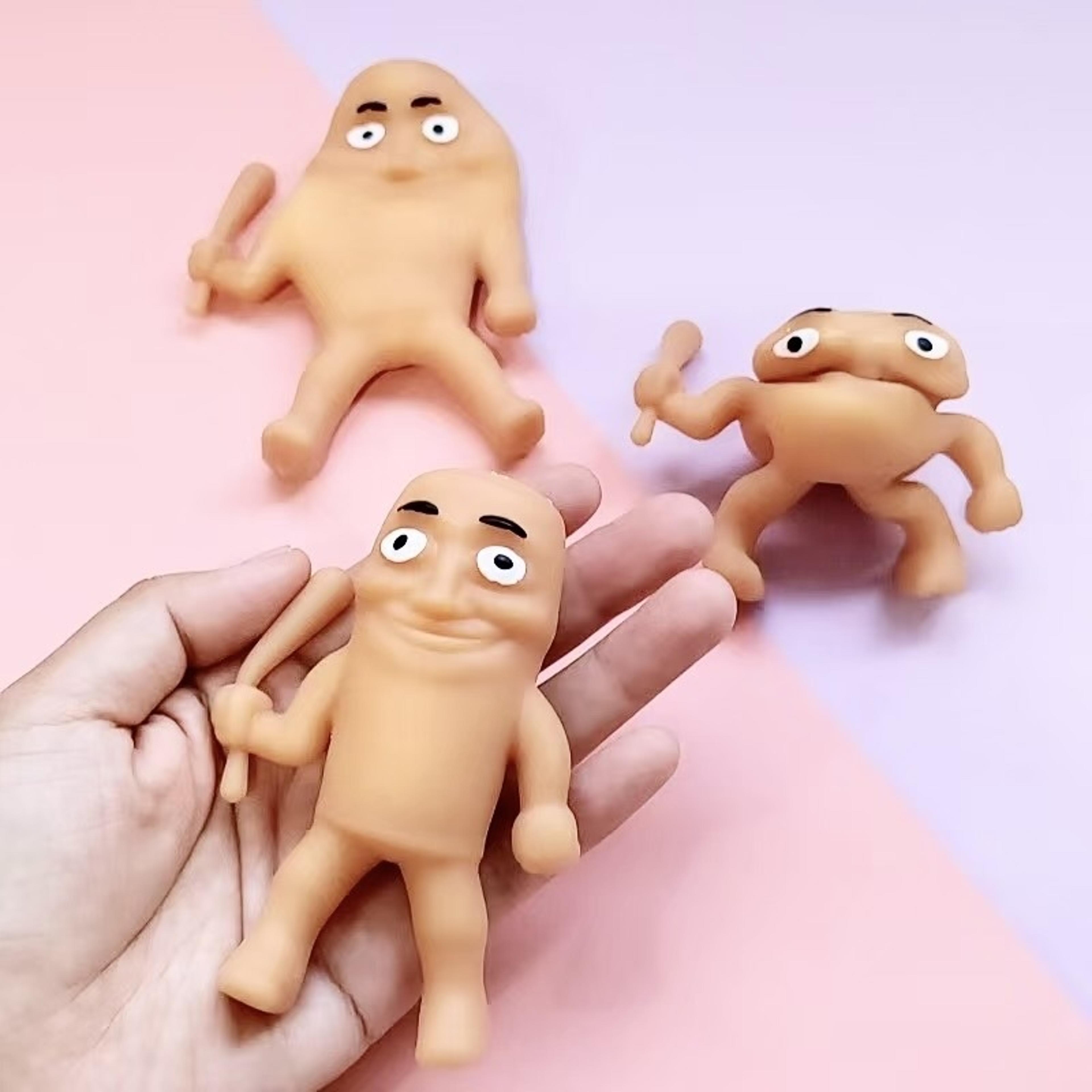 kawaii wooden stick man fidget toy for stress relief and sensory fun