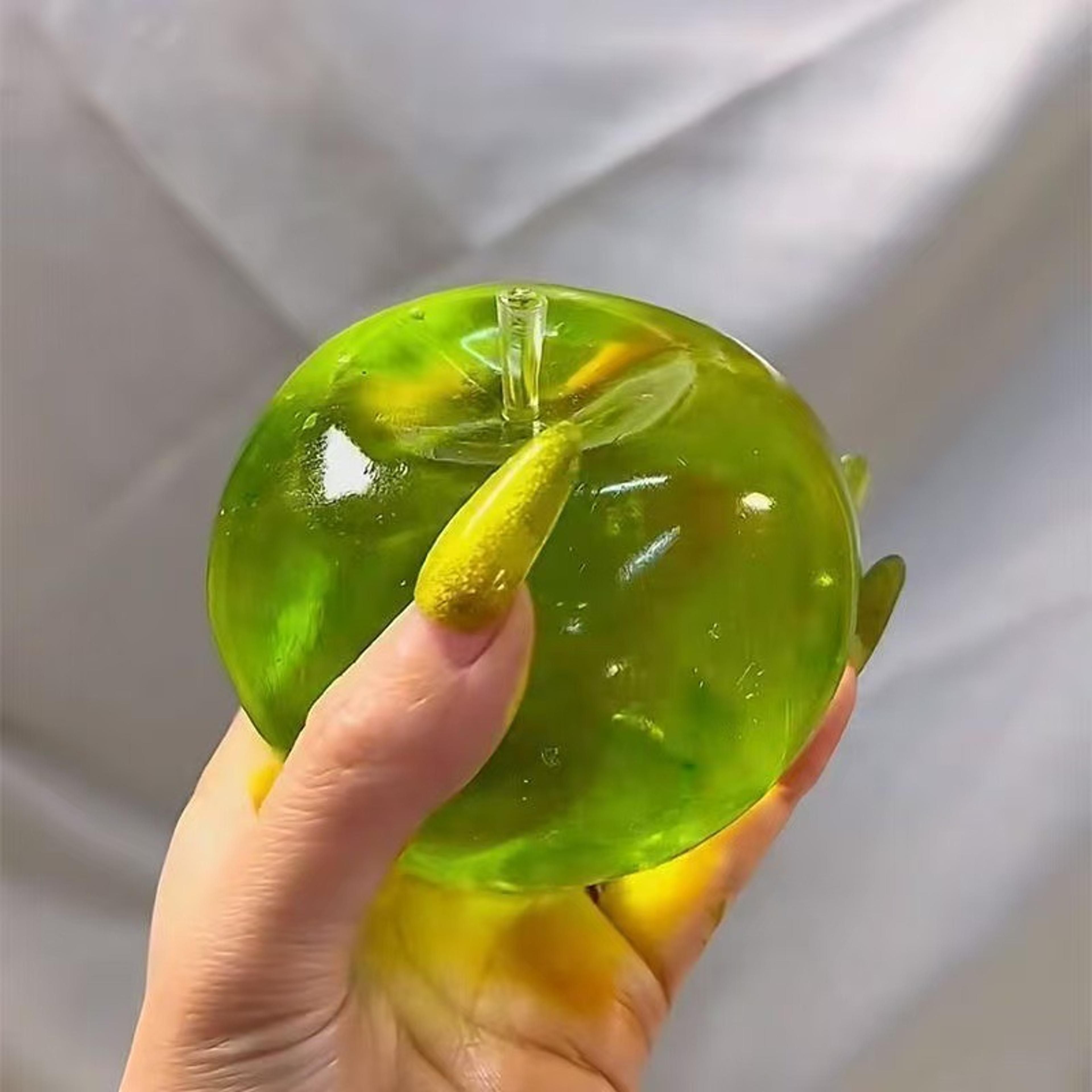 Green Apple Stress Relief Toy Slow Rebound Fidget Squeeze Ball For Anxiety  Focus 2
