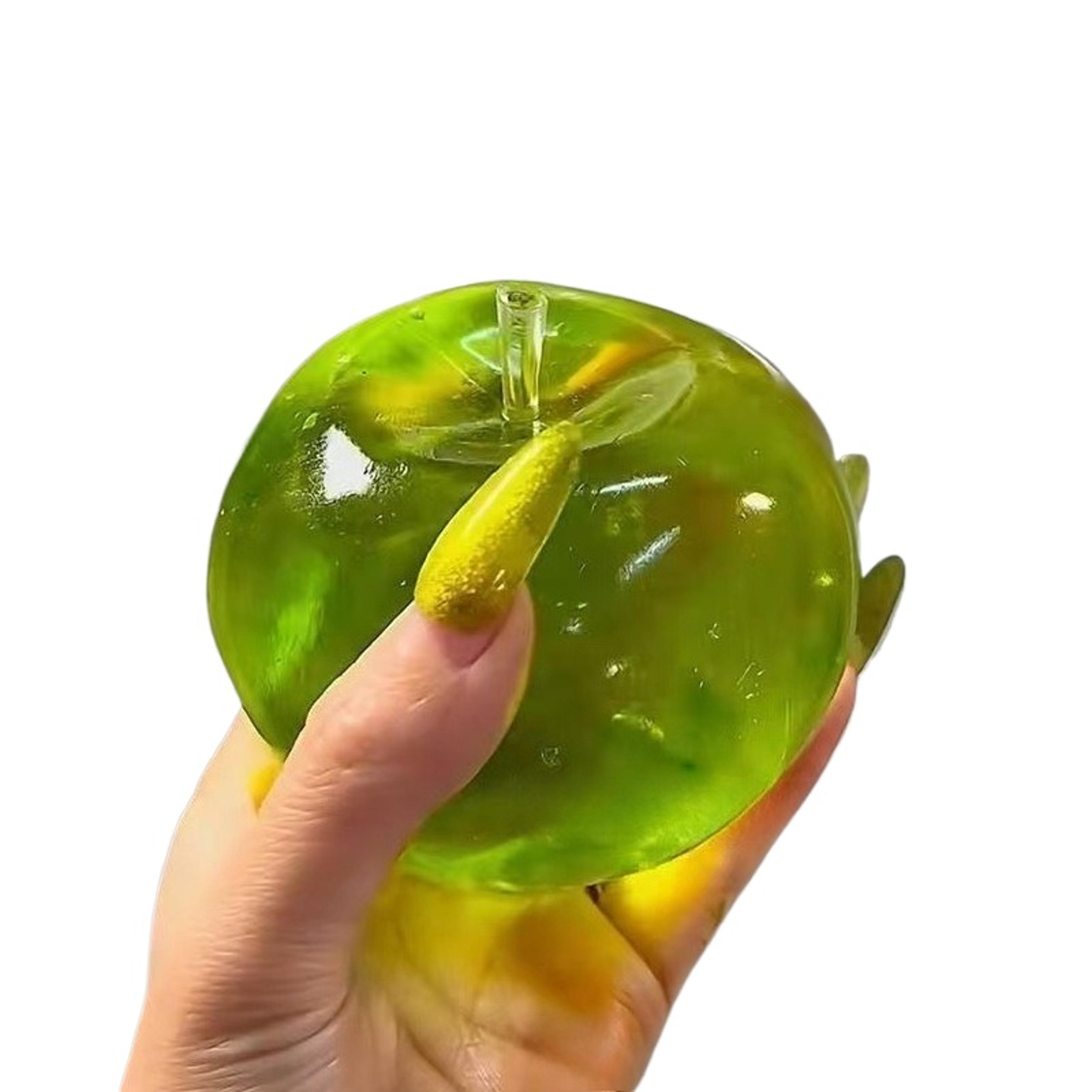 Green Apple Stress Relief Toy Slow Rebound Fidget Squeeze Ball For Anxiety  Focus 6