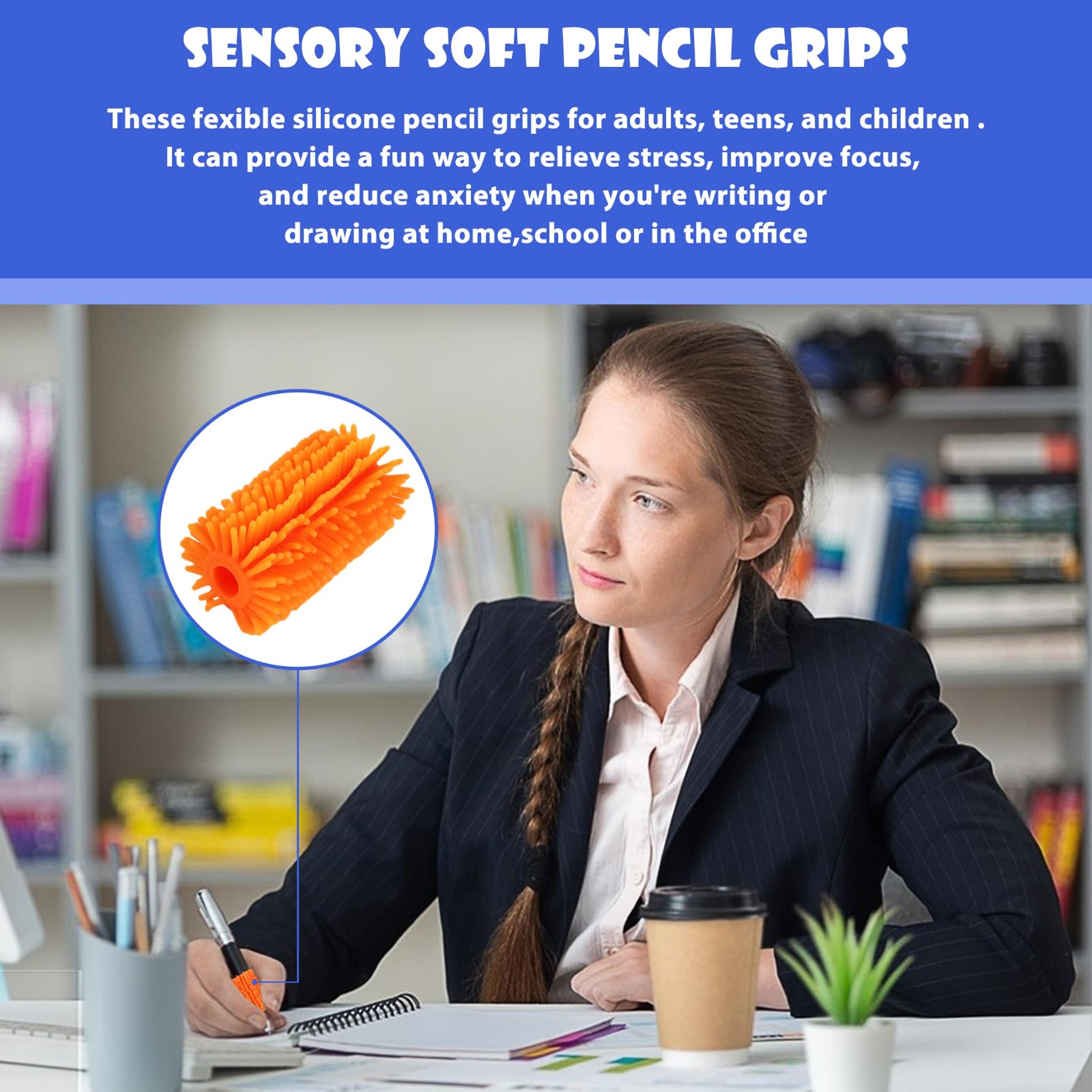 CalmGrip Stress Relief Pen Set For Kids  Adults With Soft Silicone Plush Fidget Design 3