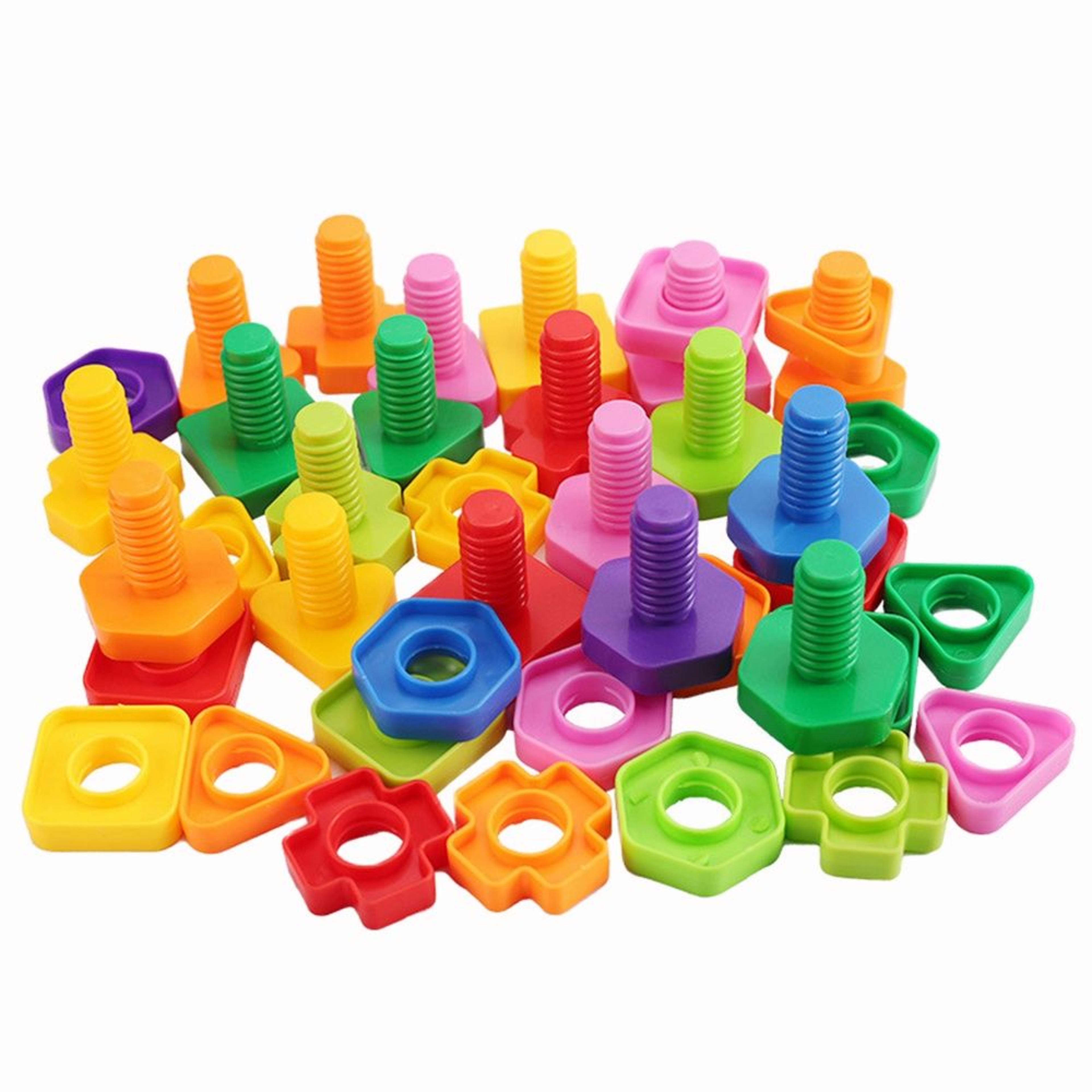 montessori screw mosaic building blocks set for kids fine motor learning toy