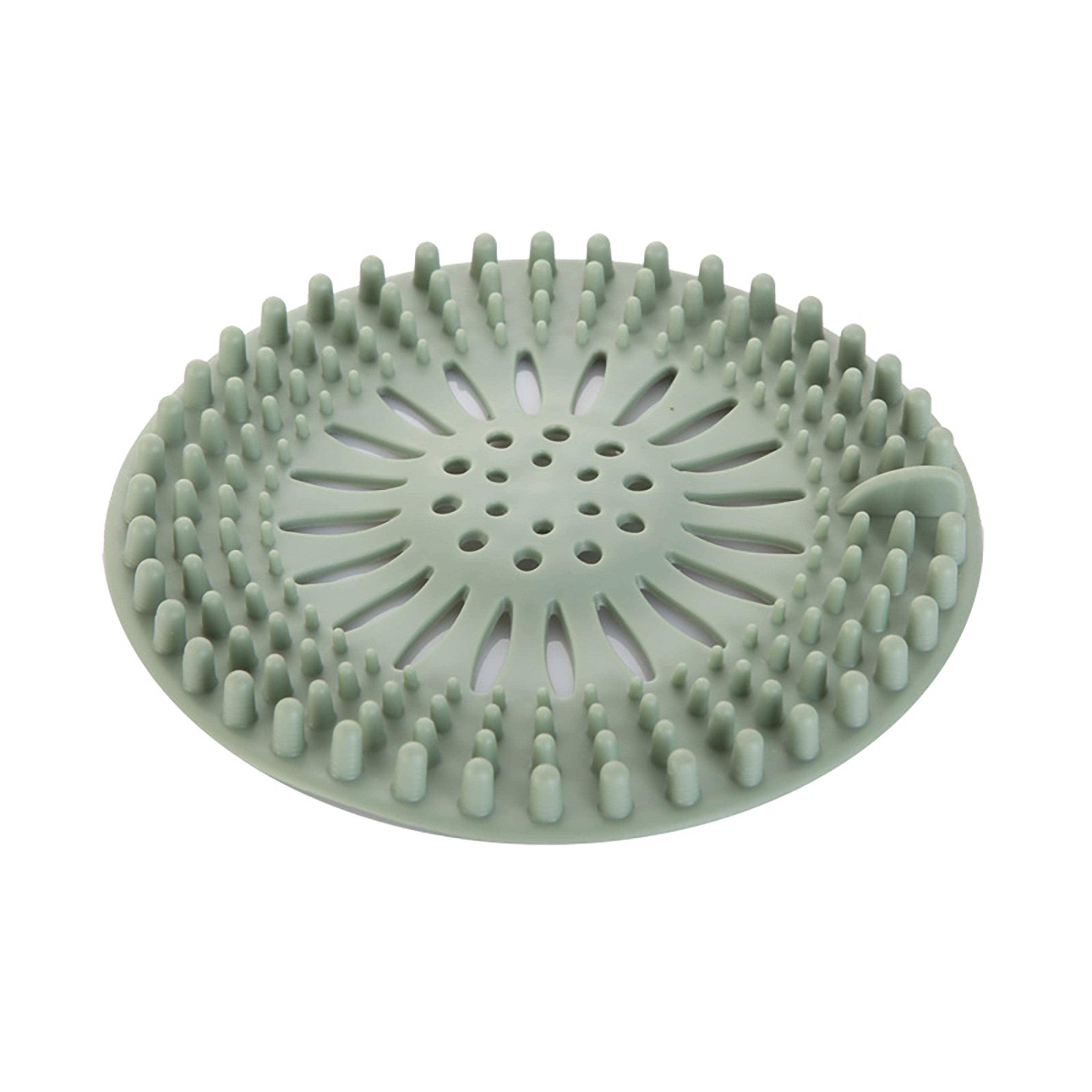 Silicone Shower Drain Hair Catcher  Sink Strainer Hair Filter For Bathroom 2