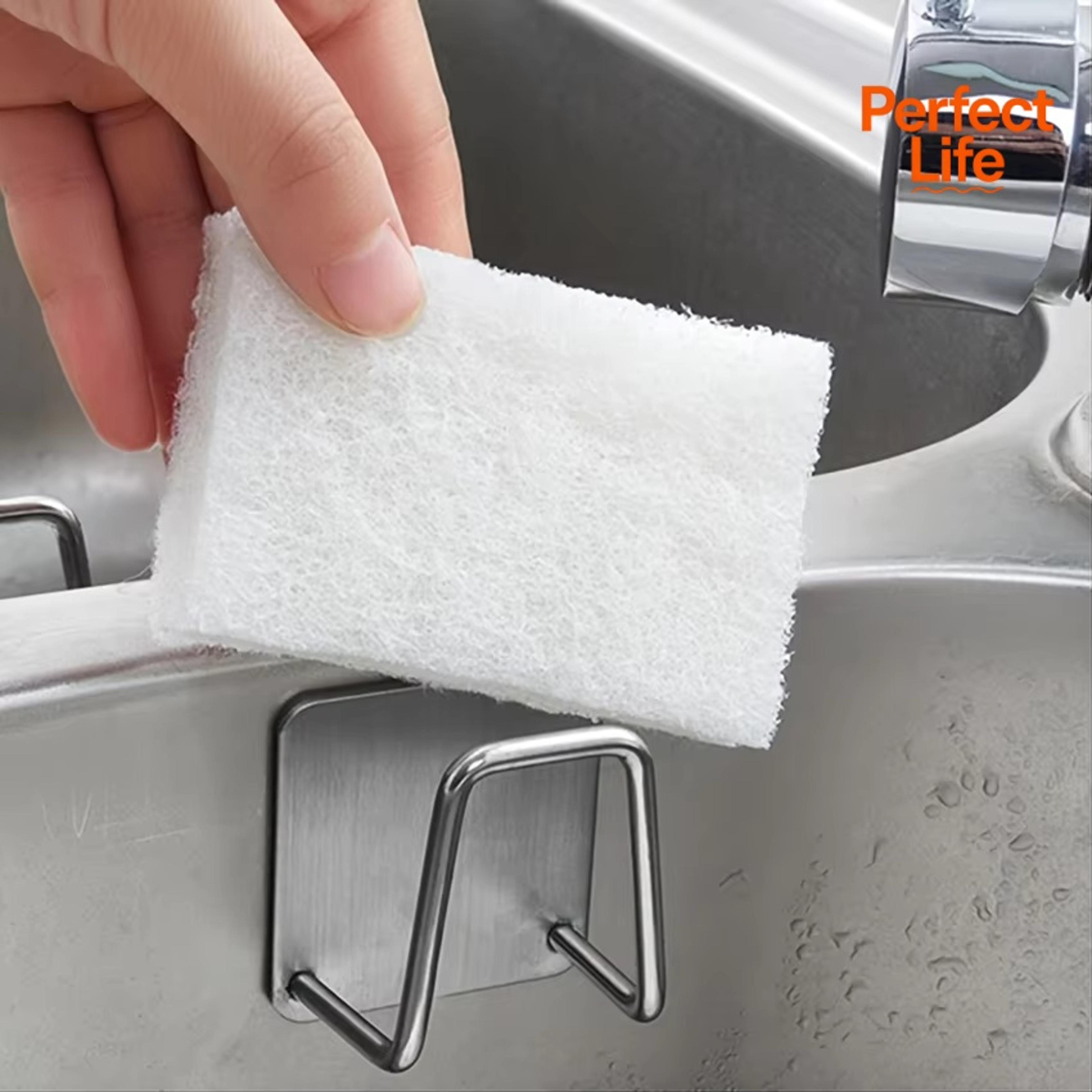Premium Stainless Steel Kitchen Sink Rack Self Adhesive Drainage Drying Rack  Storage Organizer 1