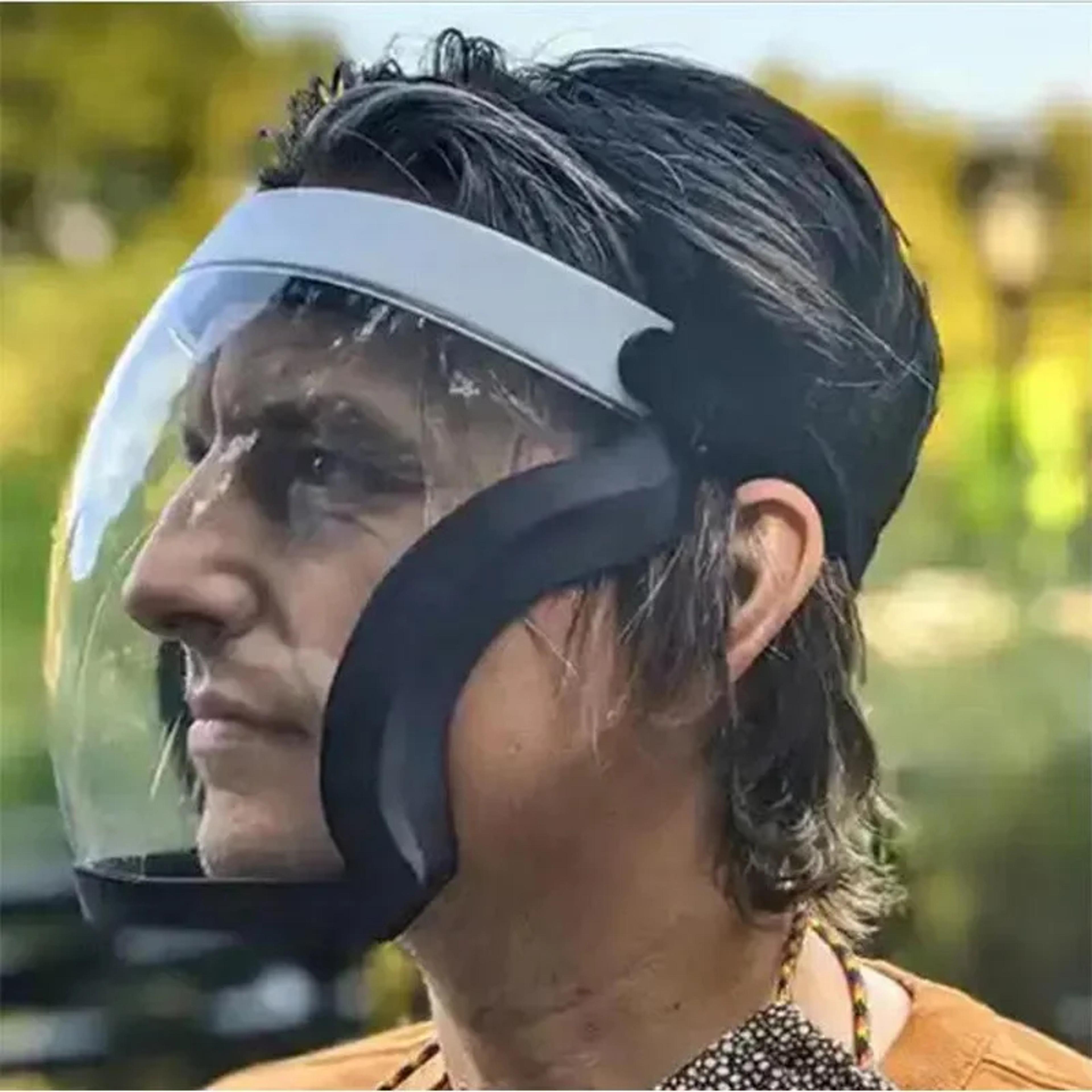 premium full face shield safety mask with anti fog face cover & oil proof protection