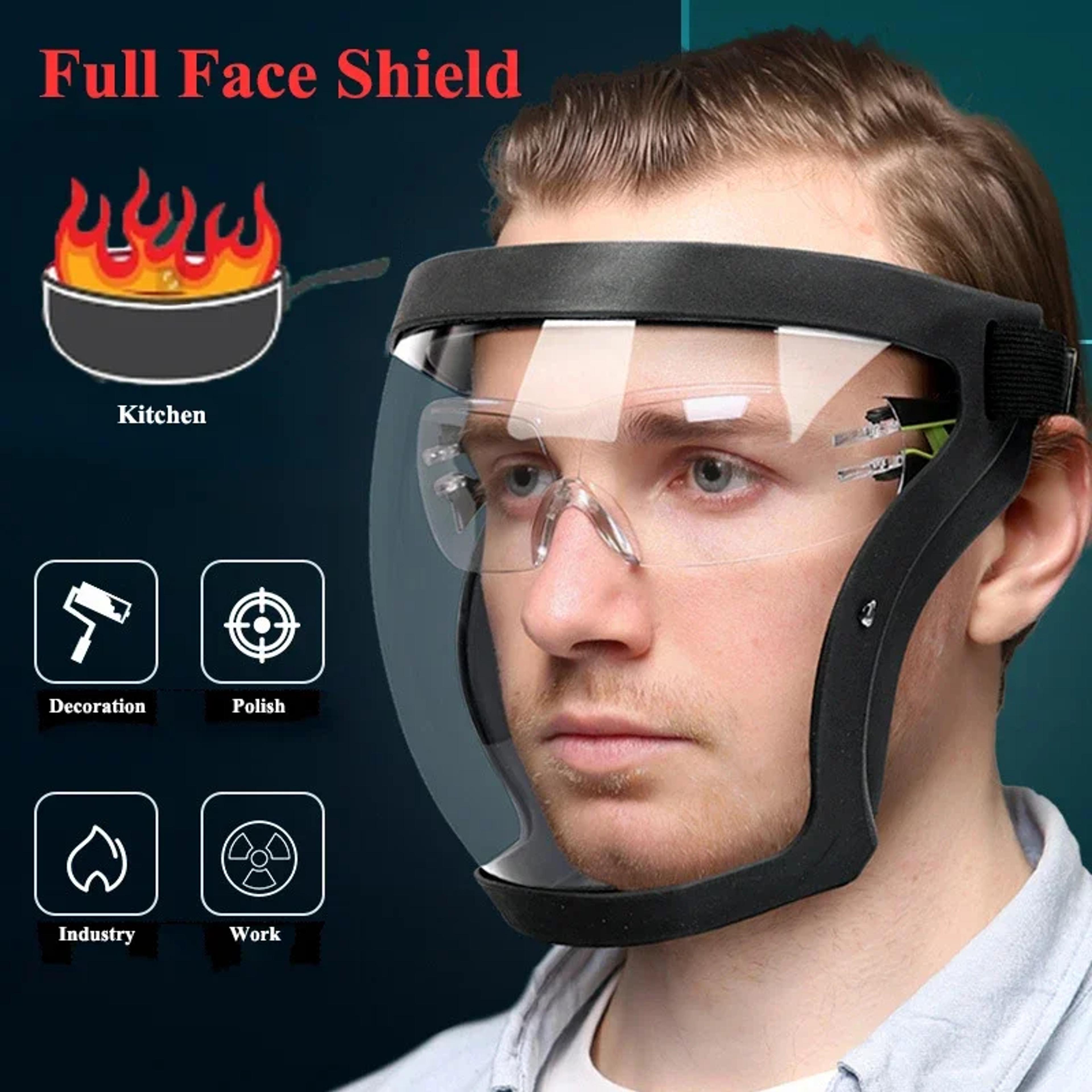 Premium Full Face Shield Safety Mask With Anti Fog Face Cover  Oil Proof Protection 1