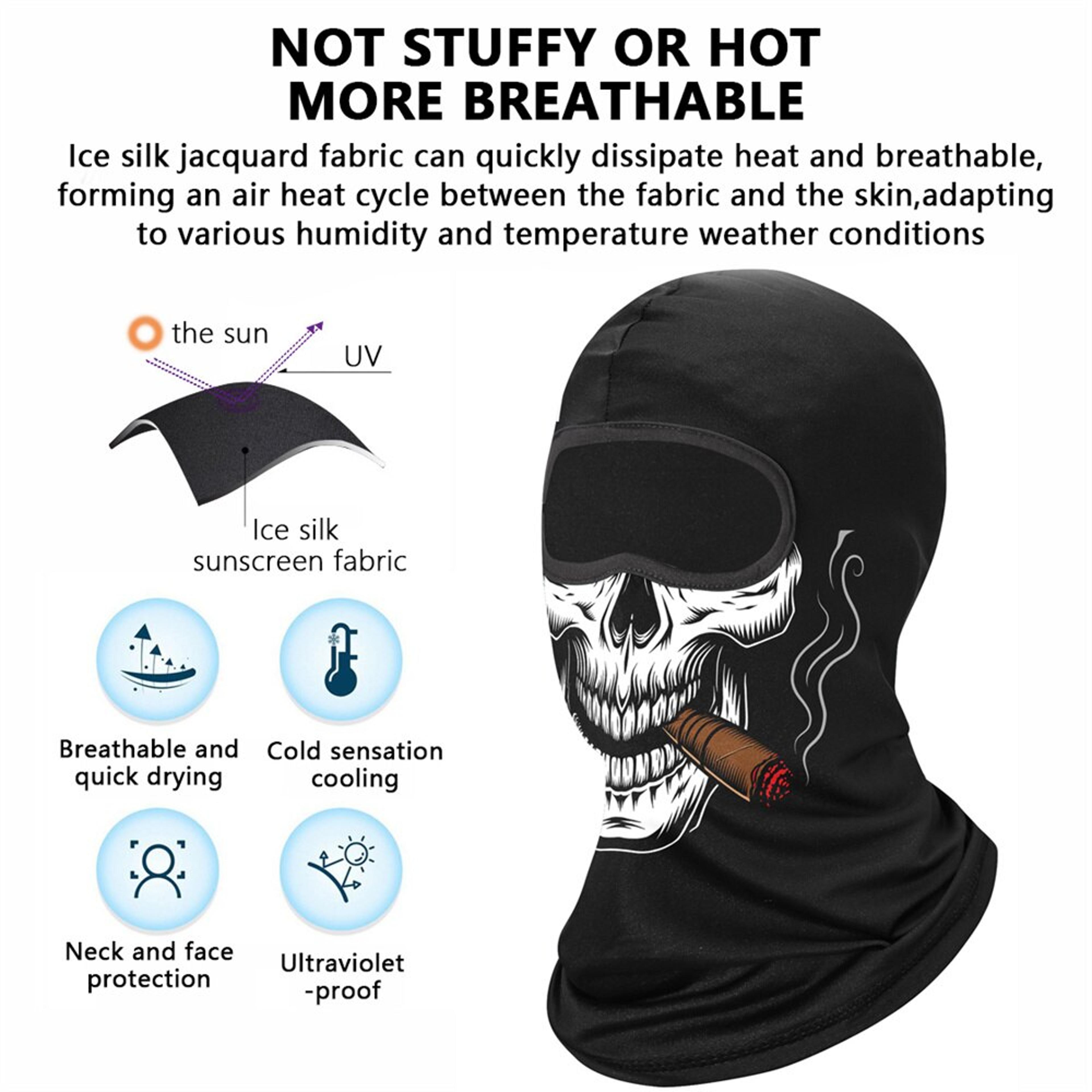 Skull Balaclava Mask For Motorcycles Ski  Outdoor Riding 2