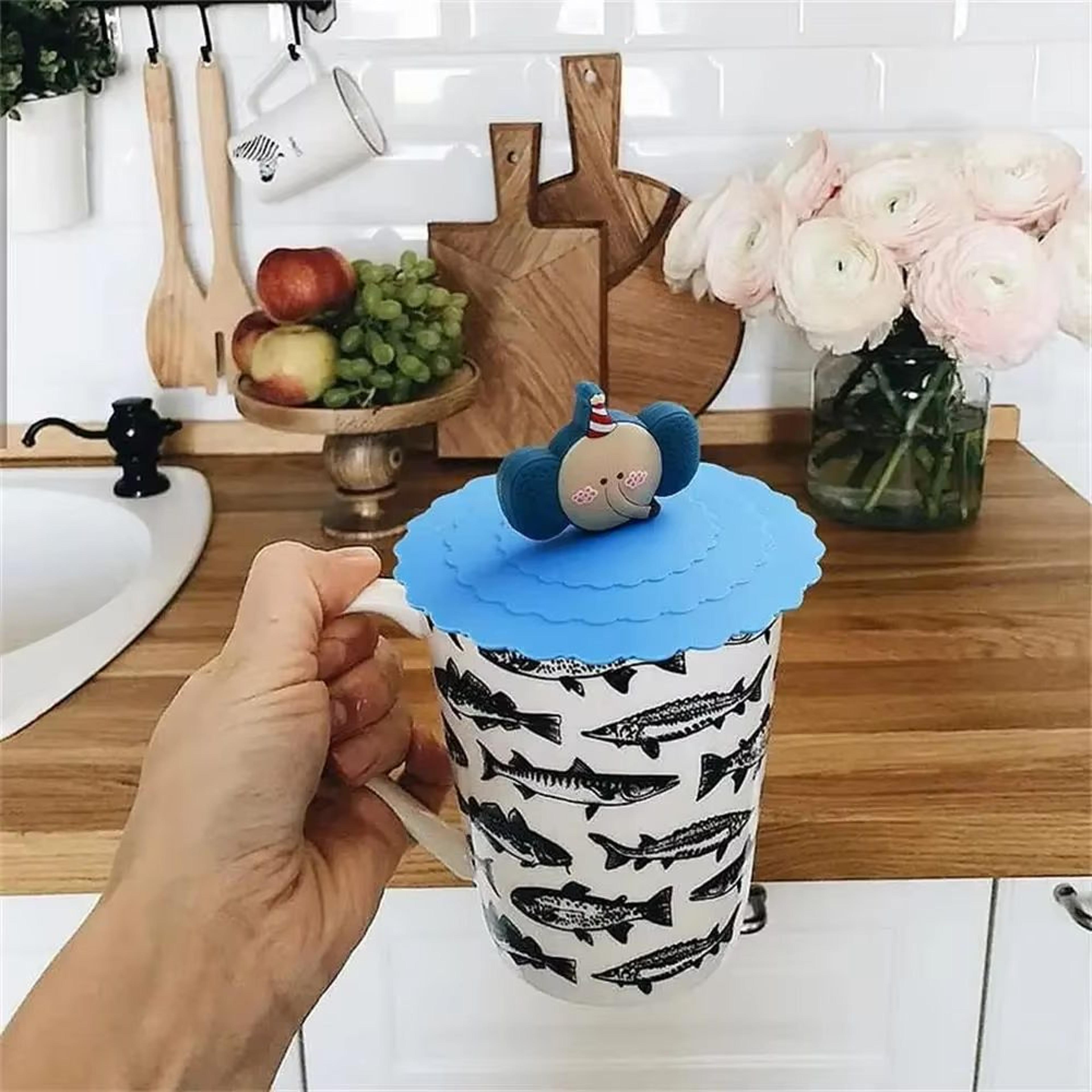 Reusable Silicone Mug Lids Anti Dust Coffee Cup Covers 3
