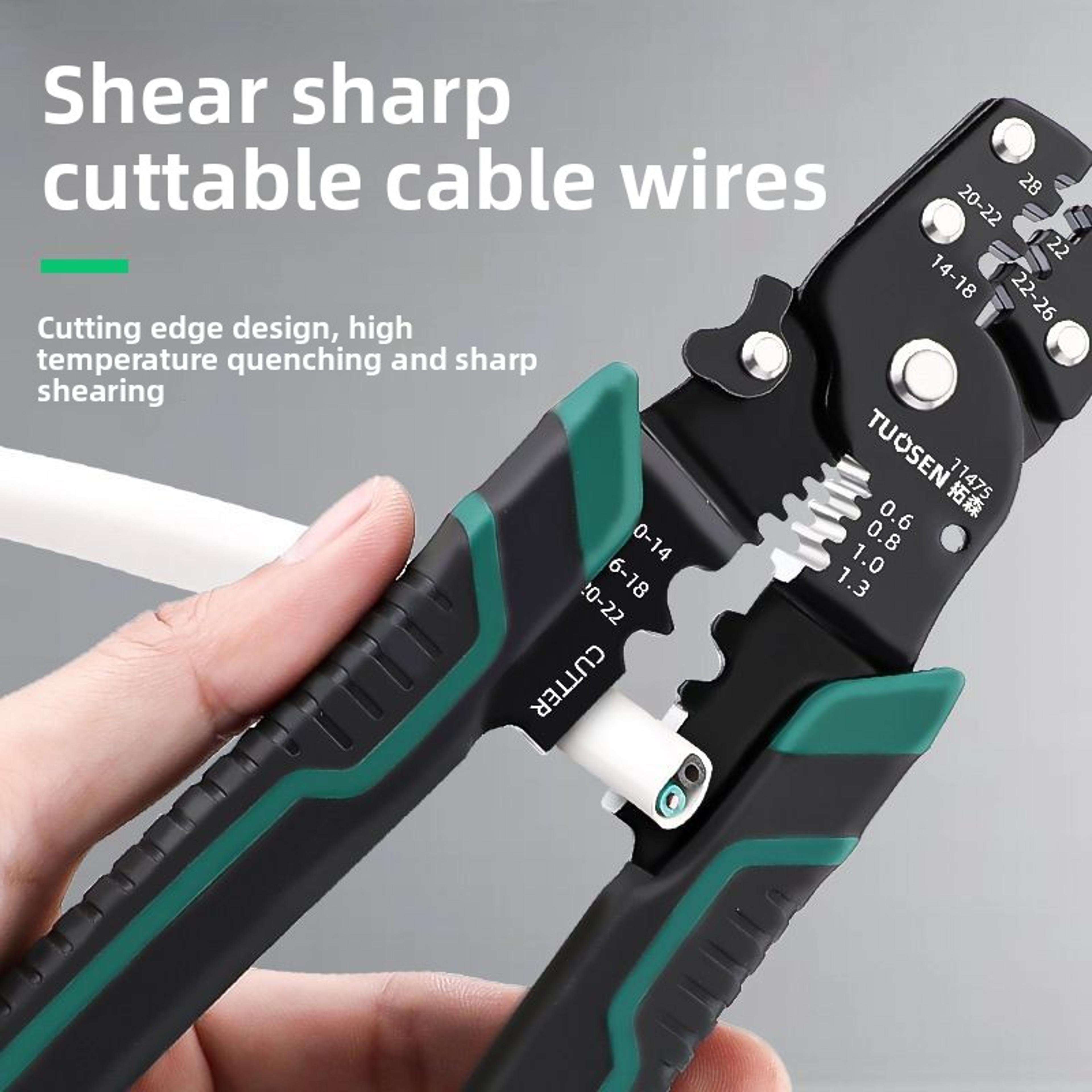 Crimping Pliers With Wire Stripper And Terminal Cutter For Electrical Repairs 3