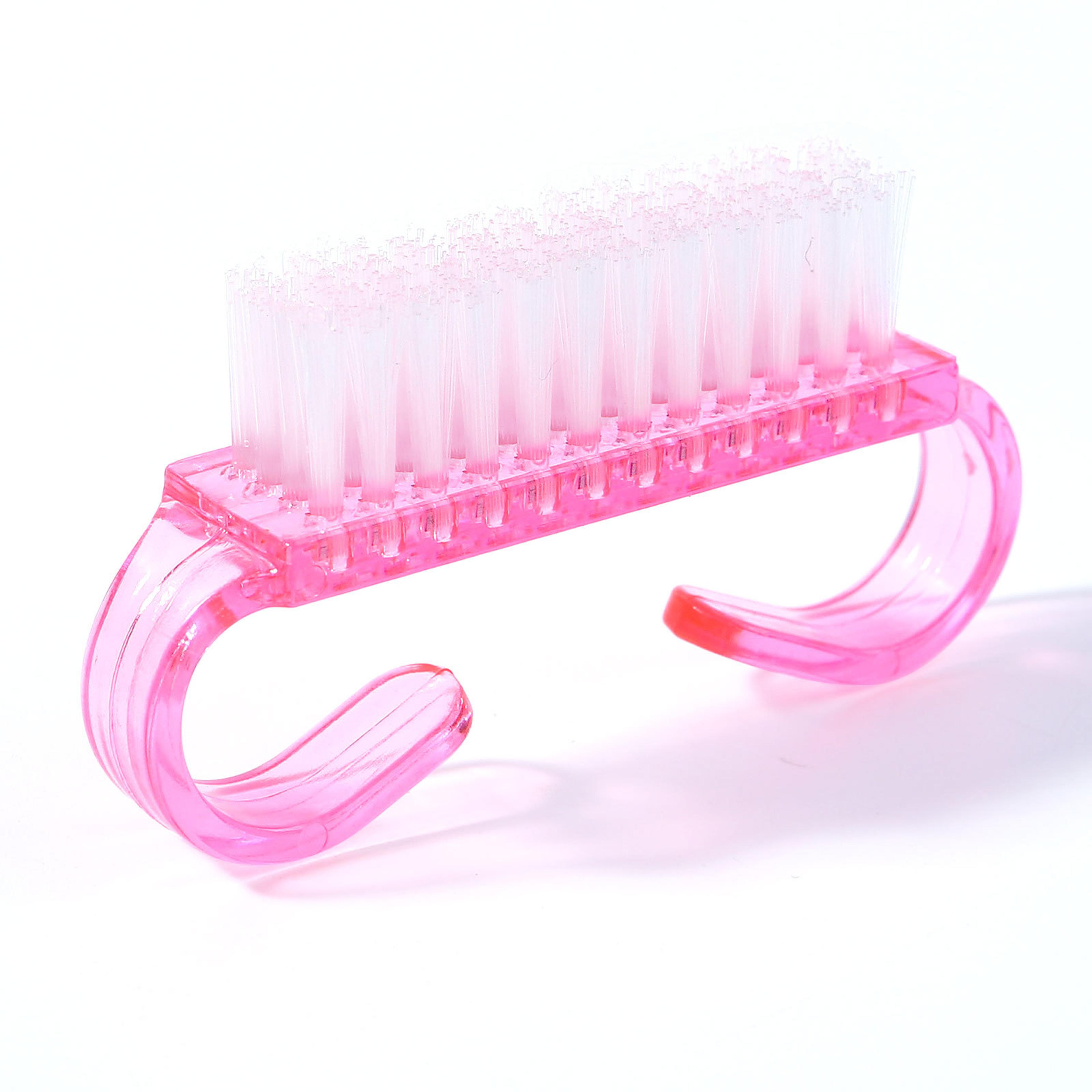 Pink Acrylic Nail Dust Brush Set For Manicure  Pedicure Cleaning 2