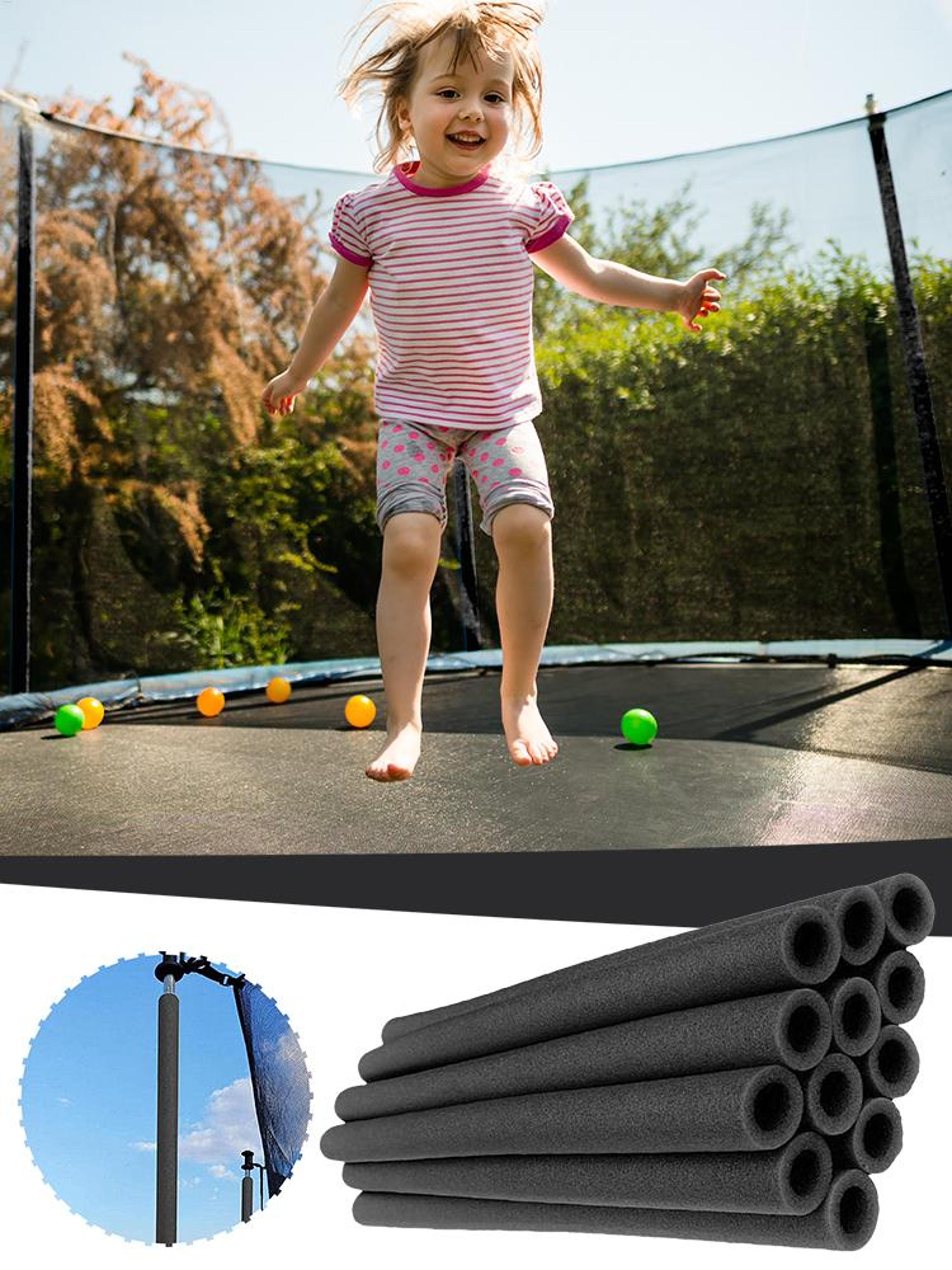 Heavy Duty Trampoline Pole Cover Set With Secure Fit Trampoline Padding For Indoor  Outdoor Safety 5