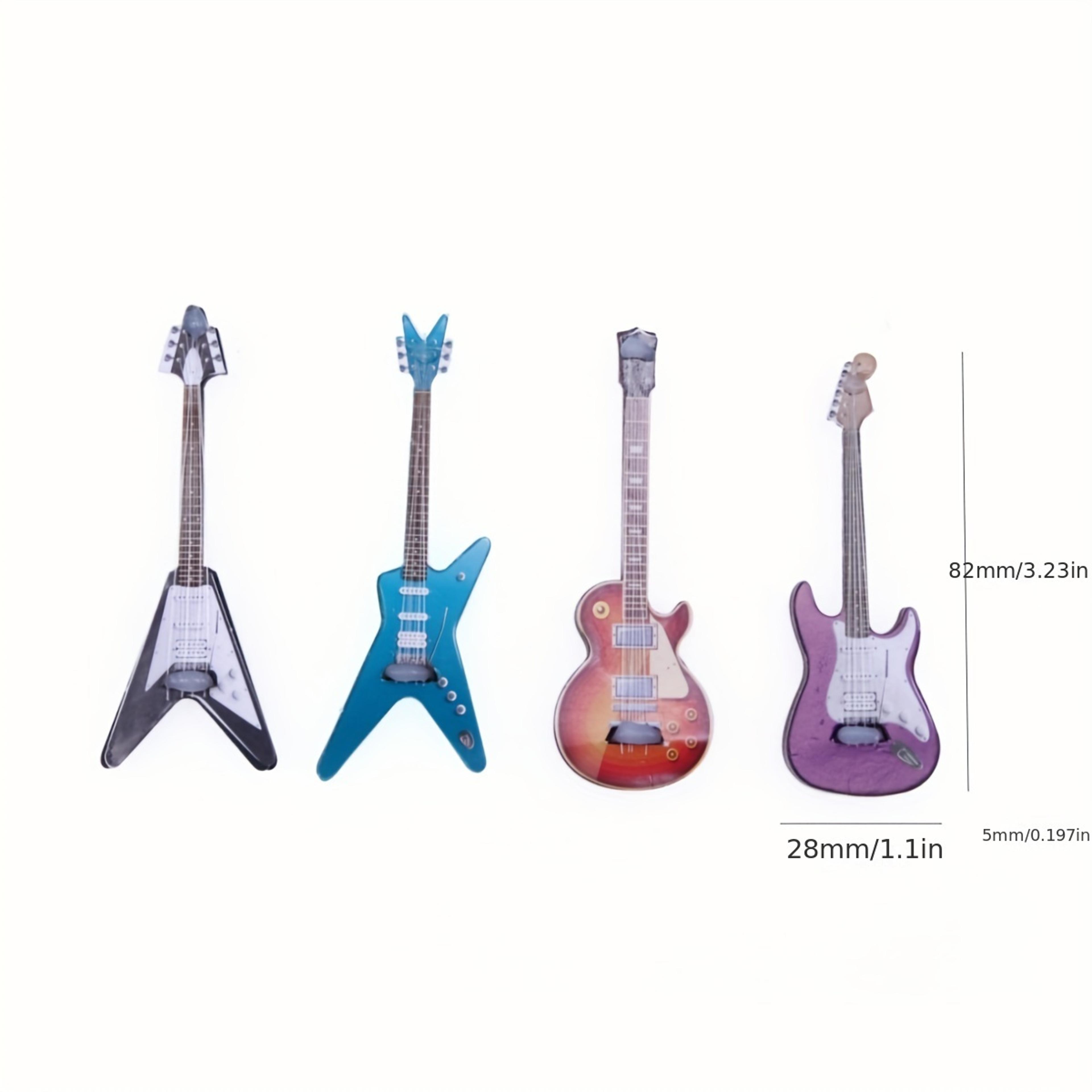 Mini Electric Guitar Dollhouse Decor Set For Music Lovers  Collectors 1