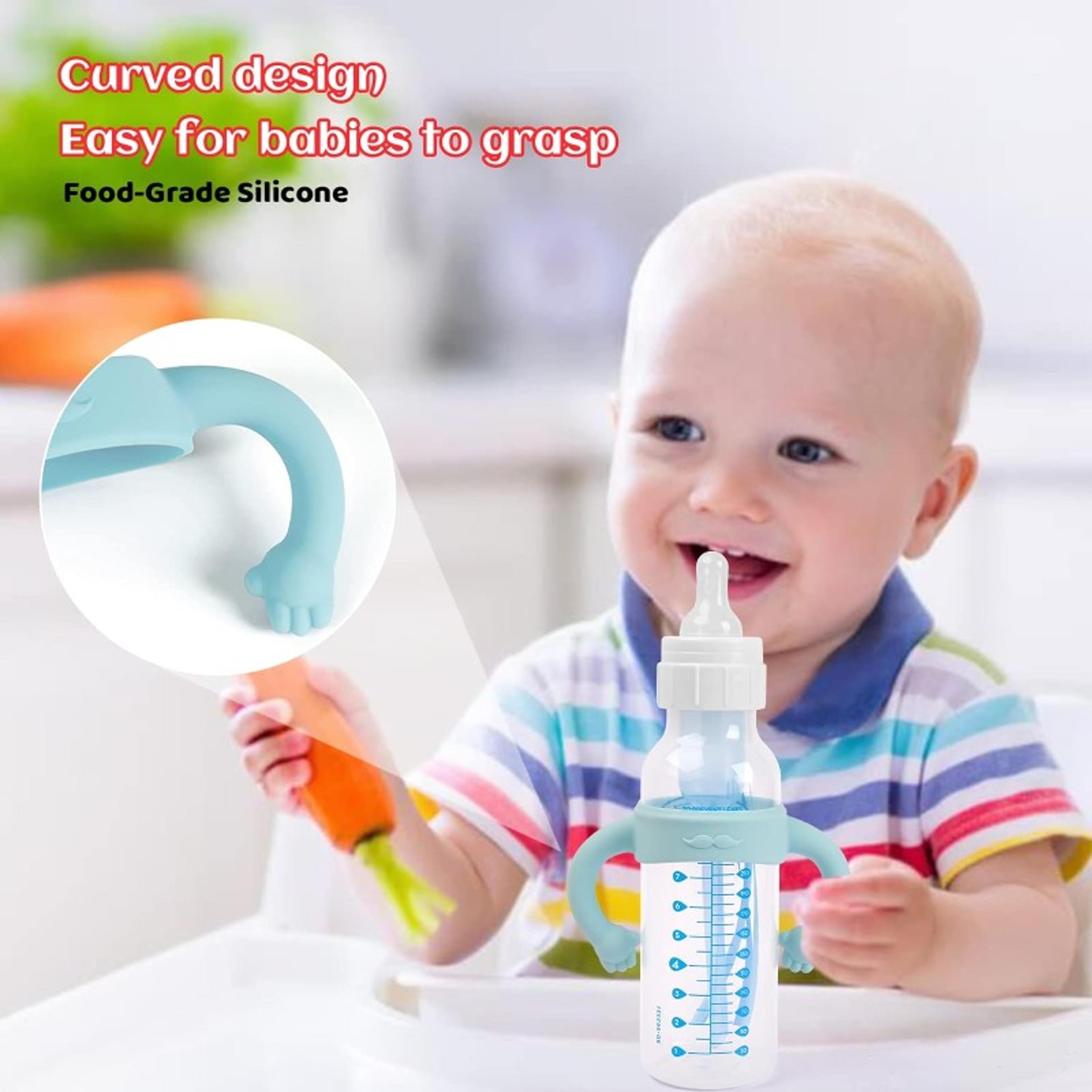 BabyGrip Silicone Bottle Handles For Wide Neck Bottles 1