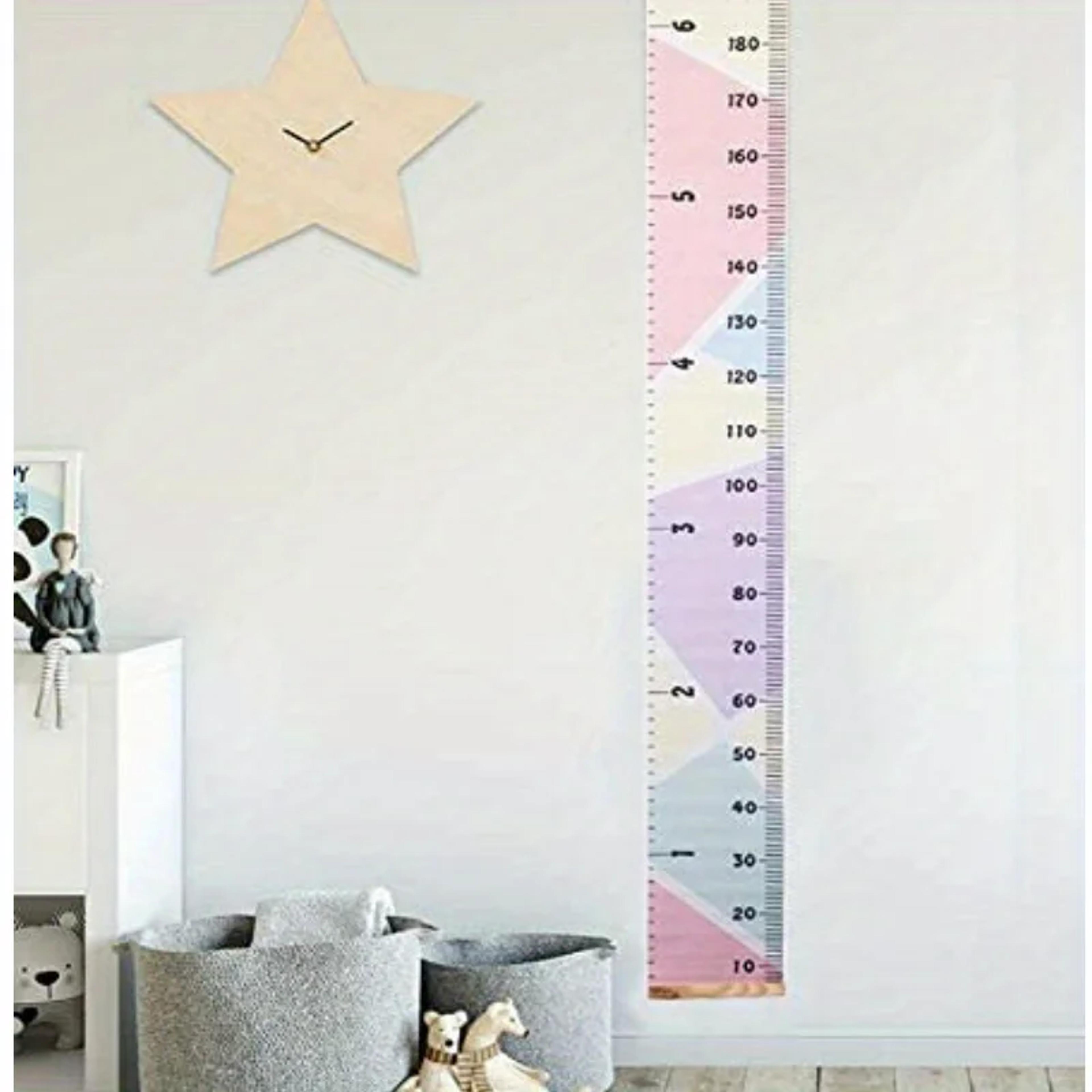 kids growth chart wall ruler for nursery and bedroom waterproof height measure decor