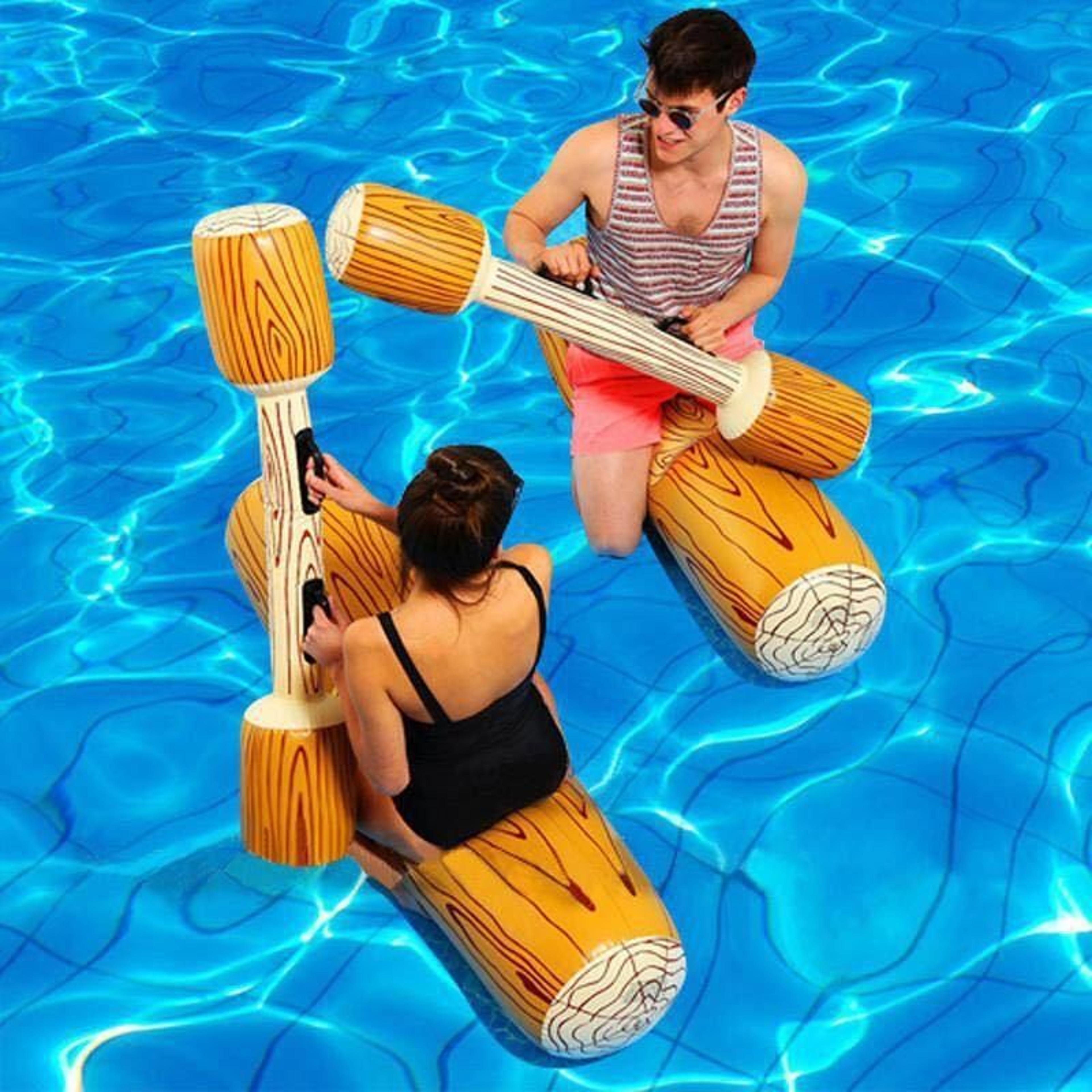 player inflatable pool floats rowing raft game for kids & adults summer pool party toy