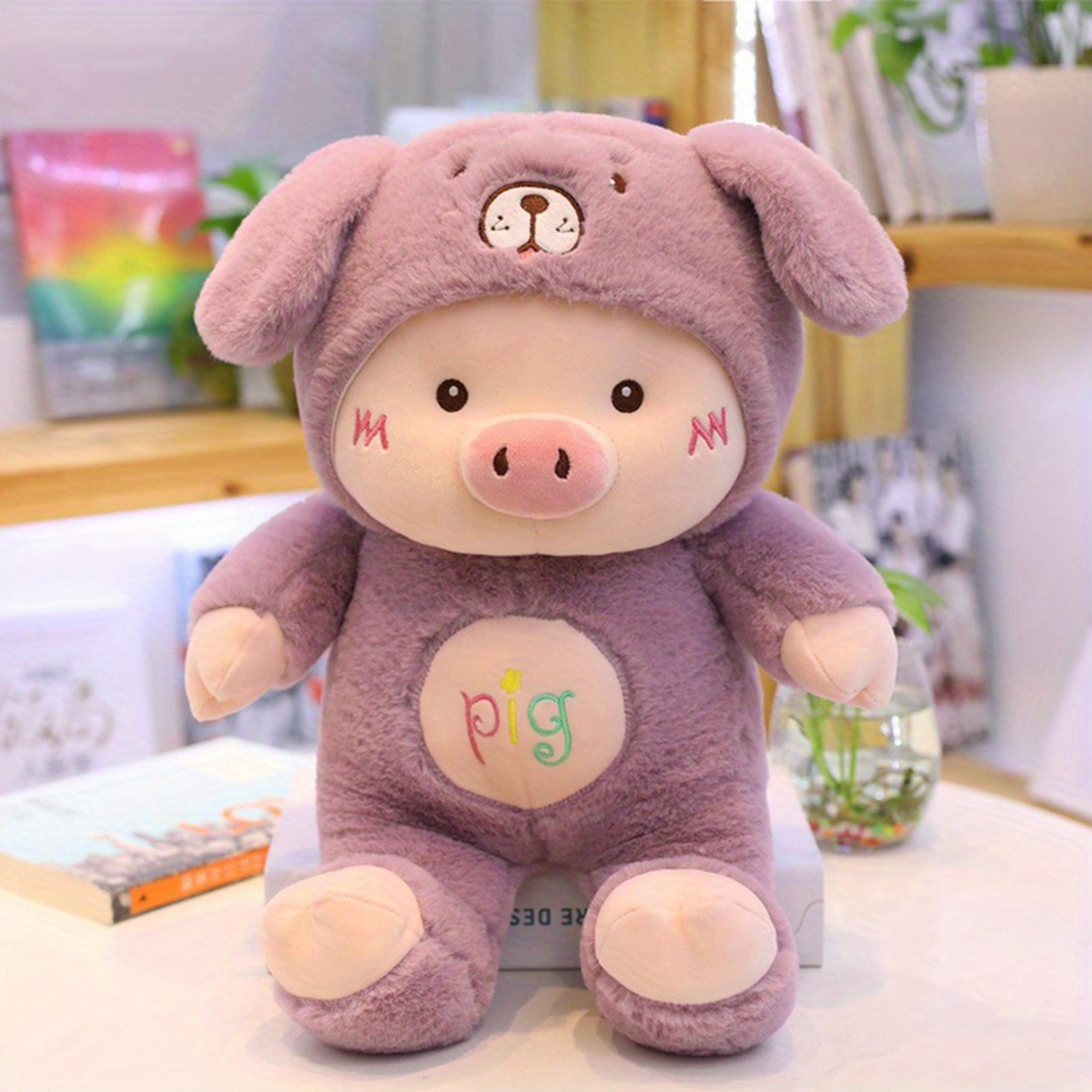 Kawaii Pig Plush Toy Soft Stuffed Animal Pillow For Kids  Adults 4