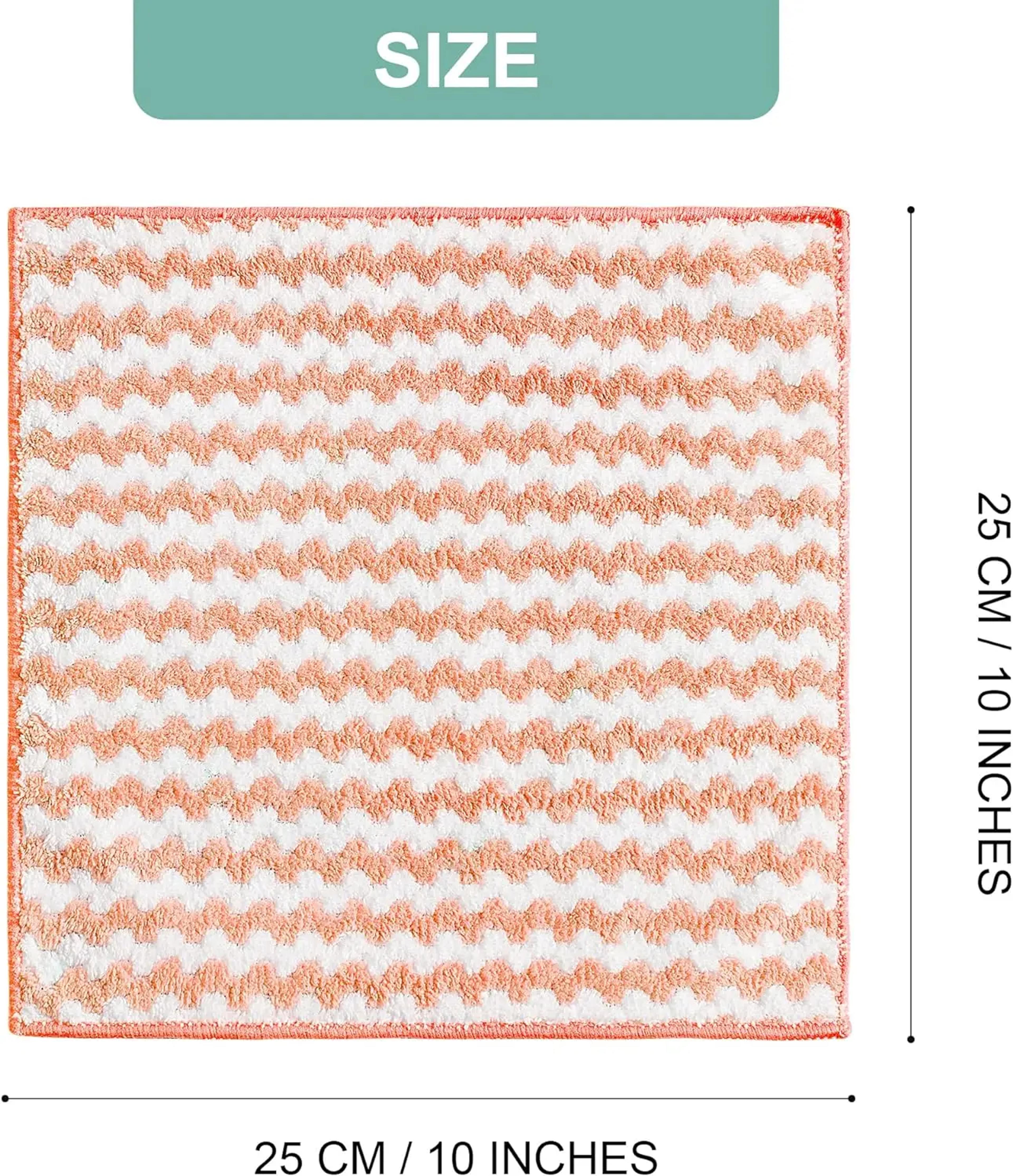VelvetGrip Microfiber Cleaning Cloth Set For Kitchen  Dish Washing 4