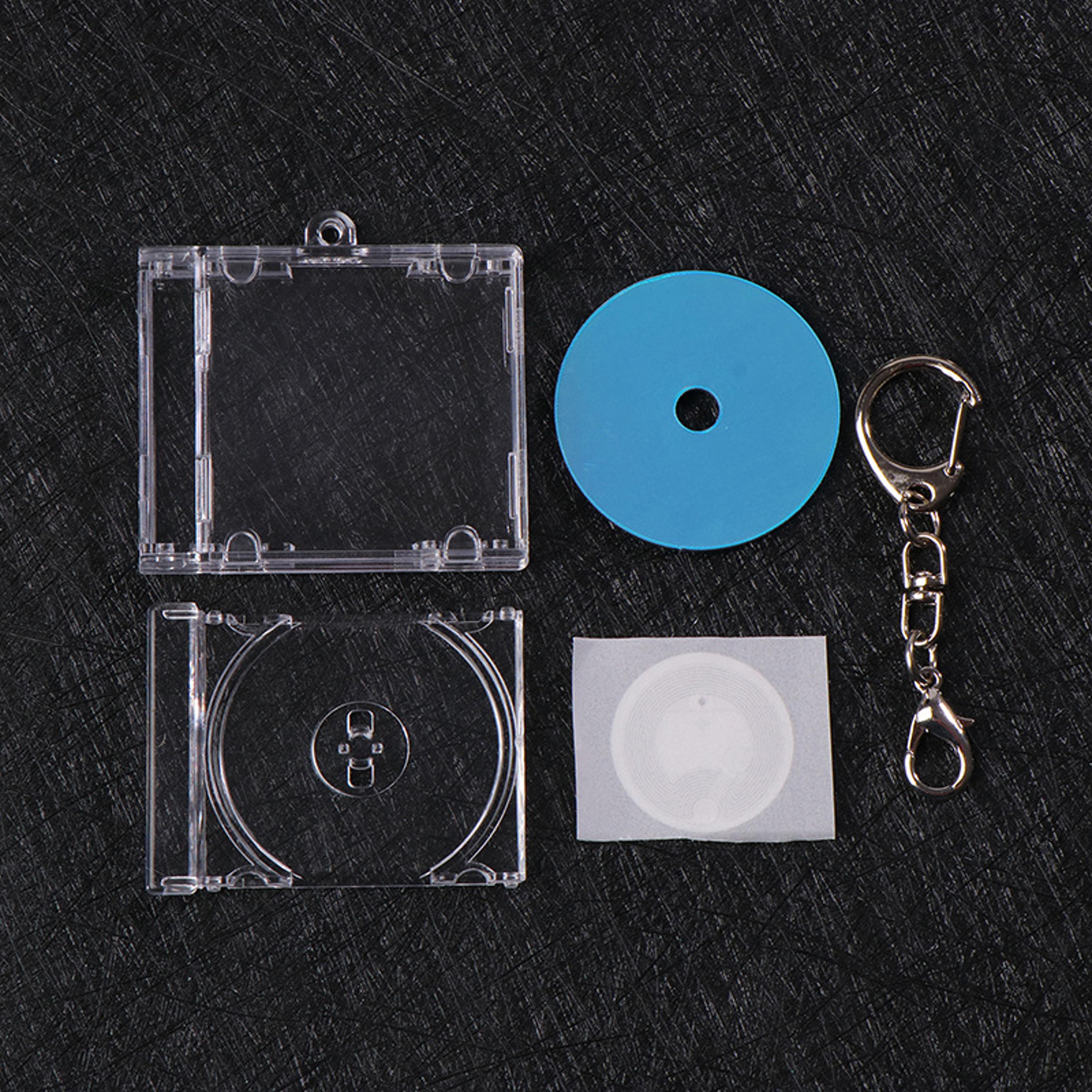 Retro NFC Keychain Mini CD Album Pendant For Bags Keys  Collectors 7