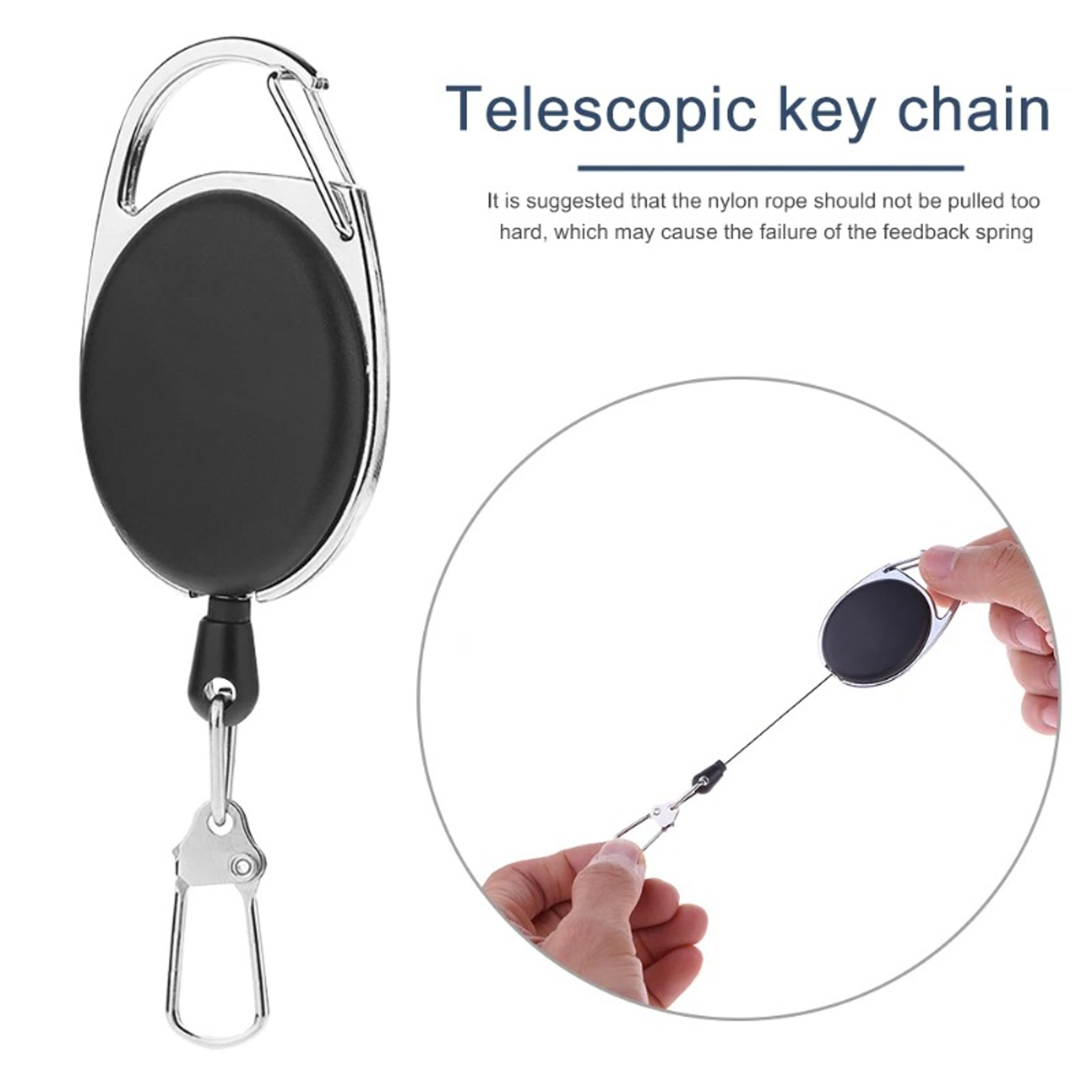 SecureClip Retractable Badge Holder  Keychain Reel For ID Cards Keys Backpacks And Outdoor Gear 1