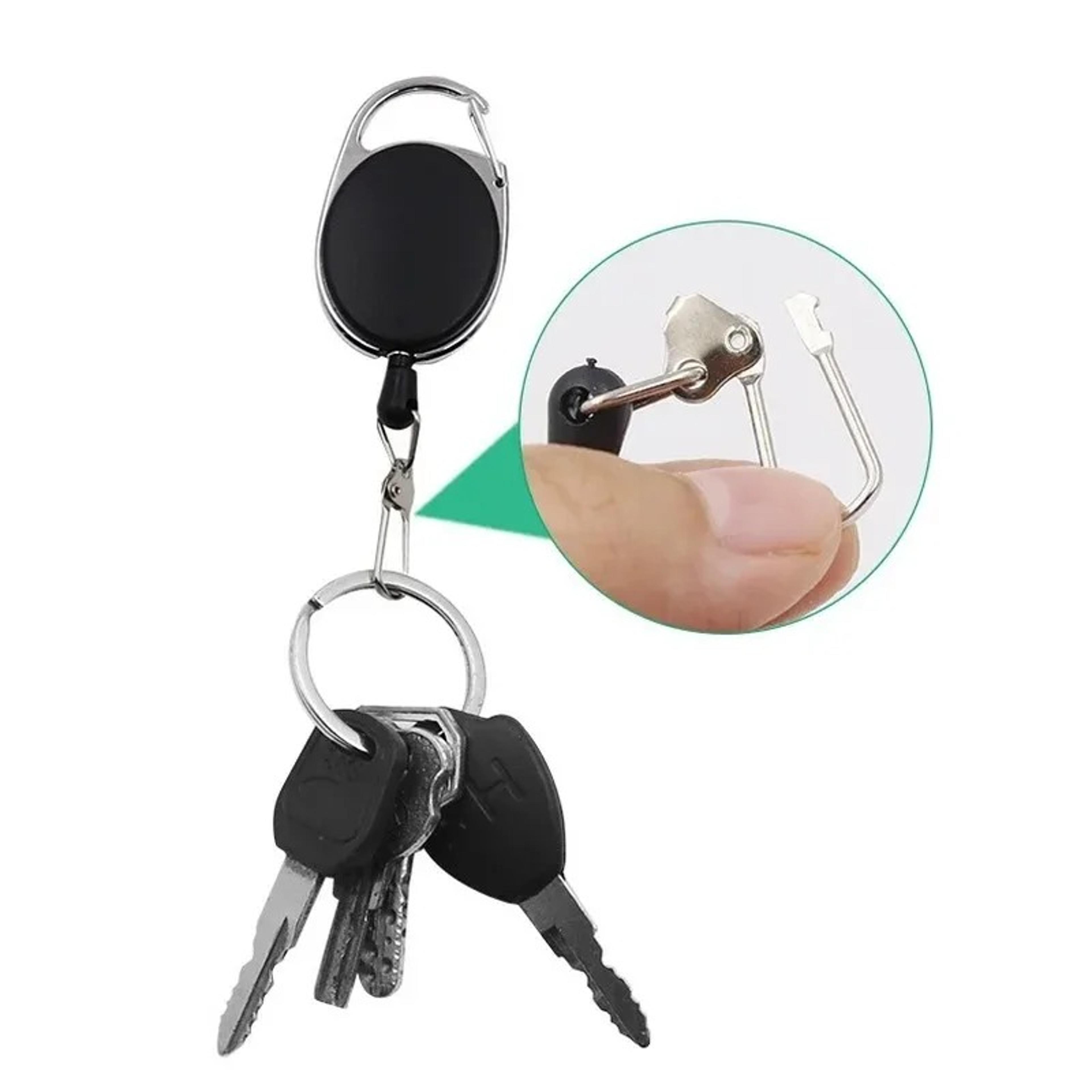 SecureClip Retractable Badge Holder  Keychain Reel For ID Cards Keys Backpacks And Outdoor Gear 4