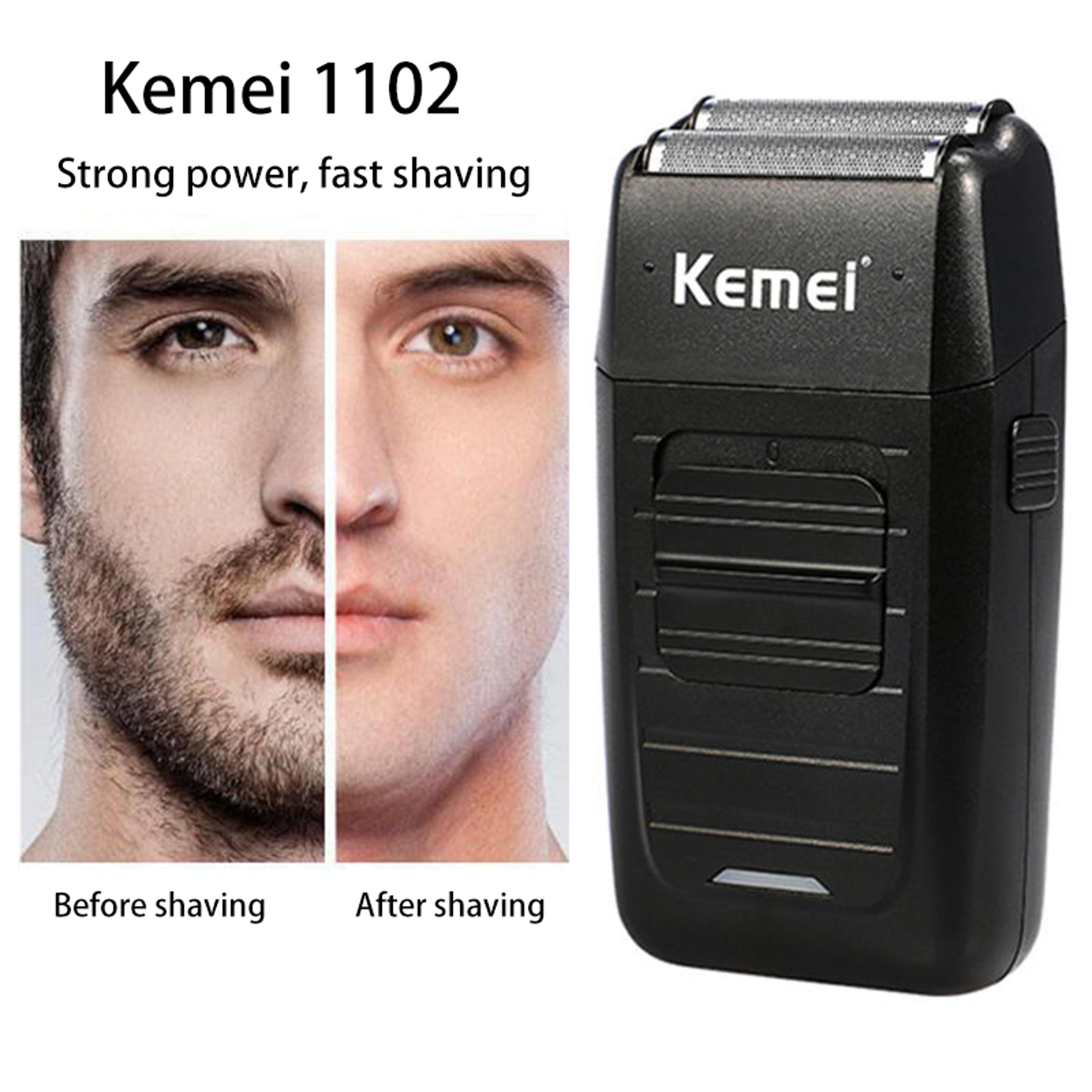 Kemei Electric Foil Shaver For Men Cordless Rechargeable Razor With Twin Blade Trimmer 1
