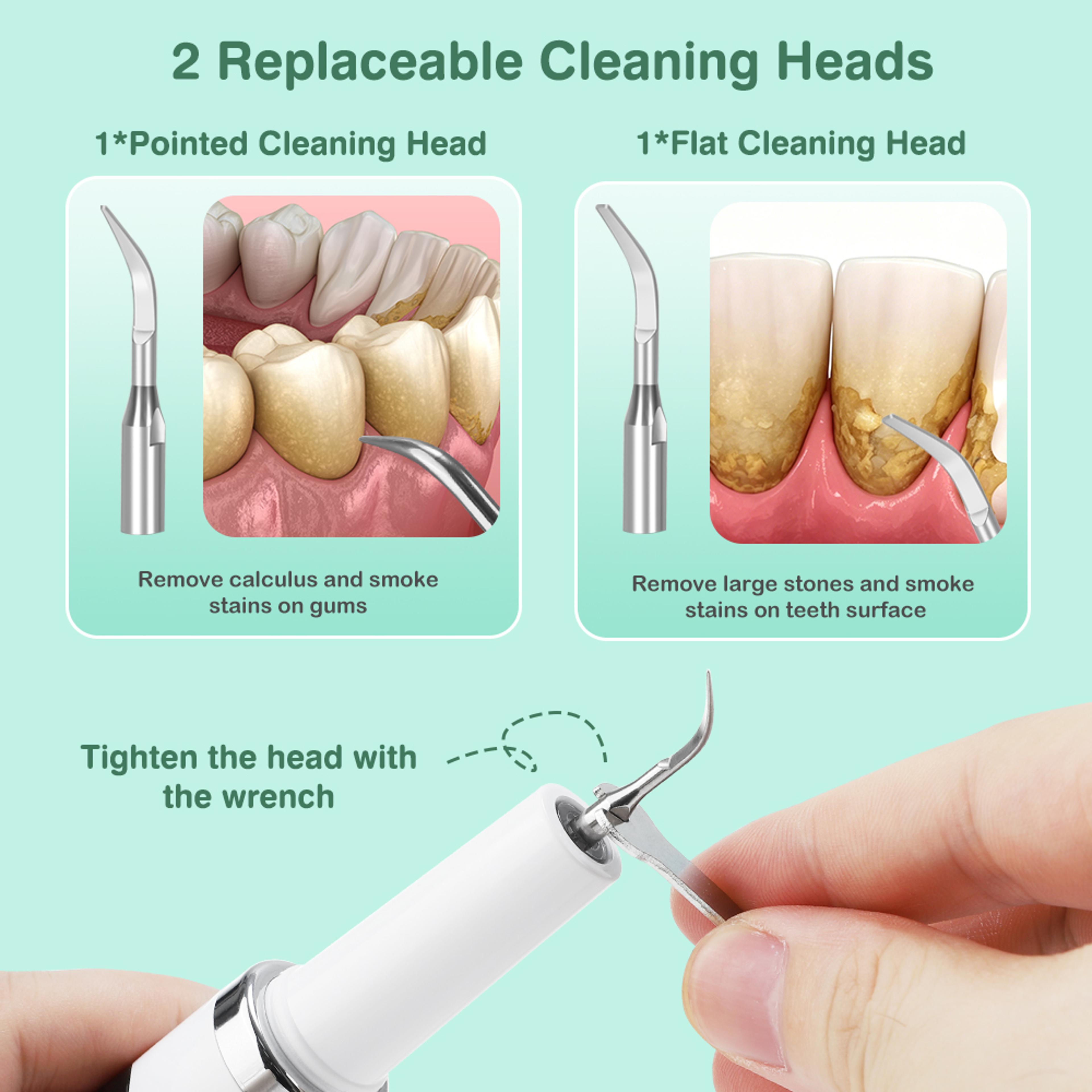 Ultrasonic Dental Plaque Remover With LED Light  Cleaning Modes 5