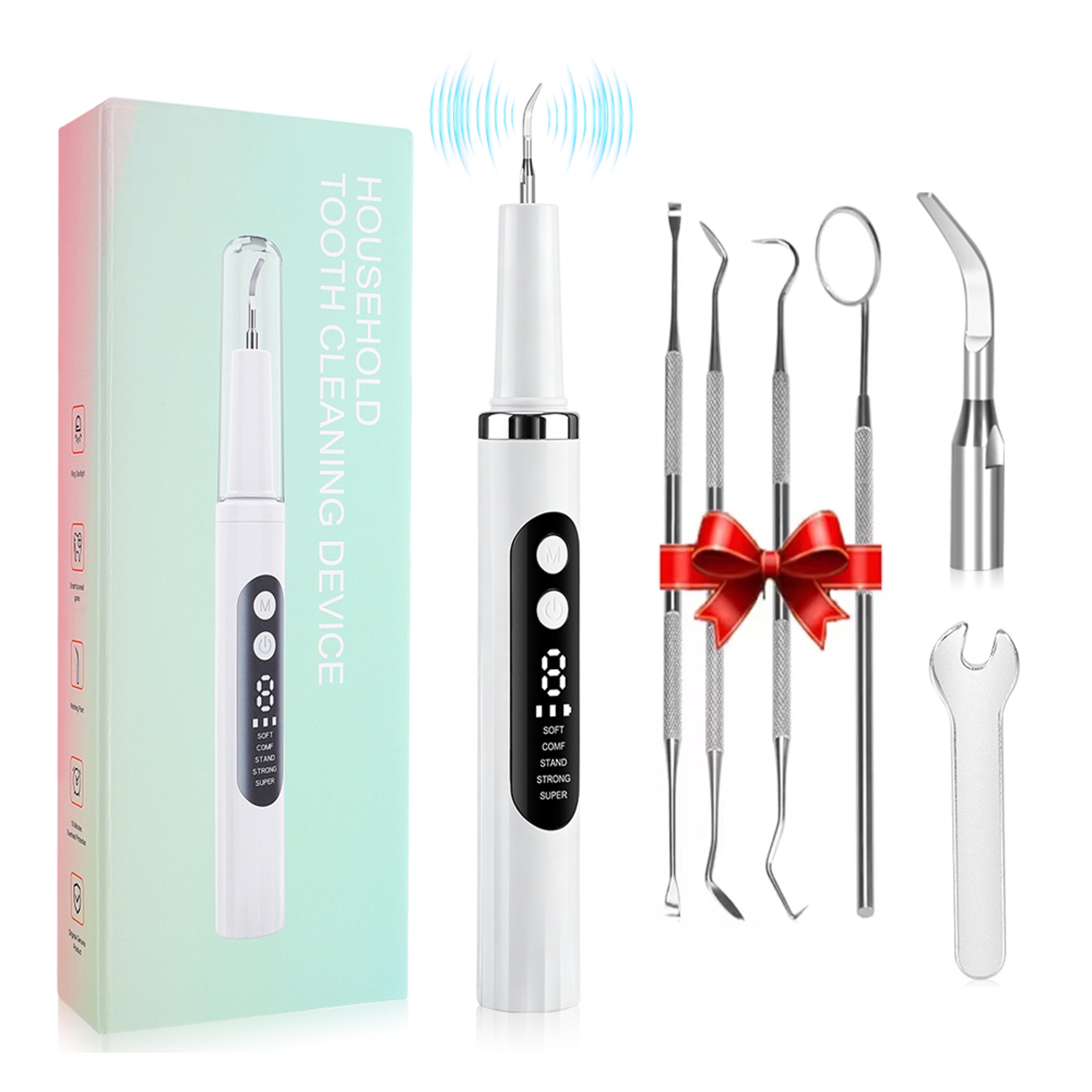 Ultrasonic Dental Plaque Remover With LED Light  Cleaning Modes 7
