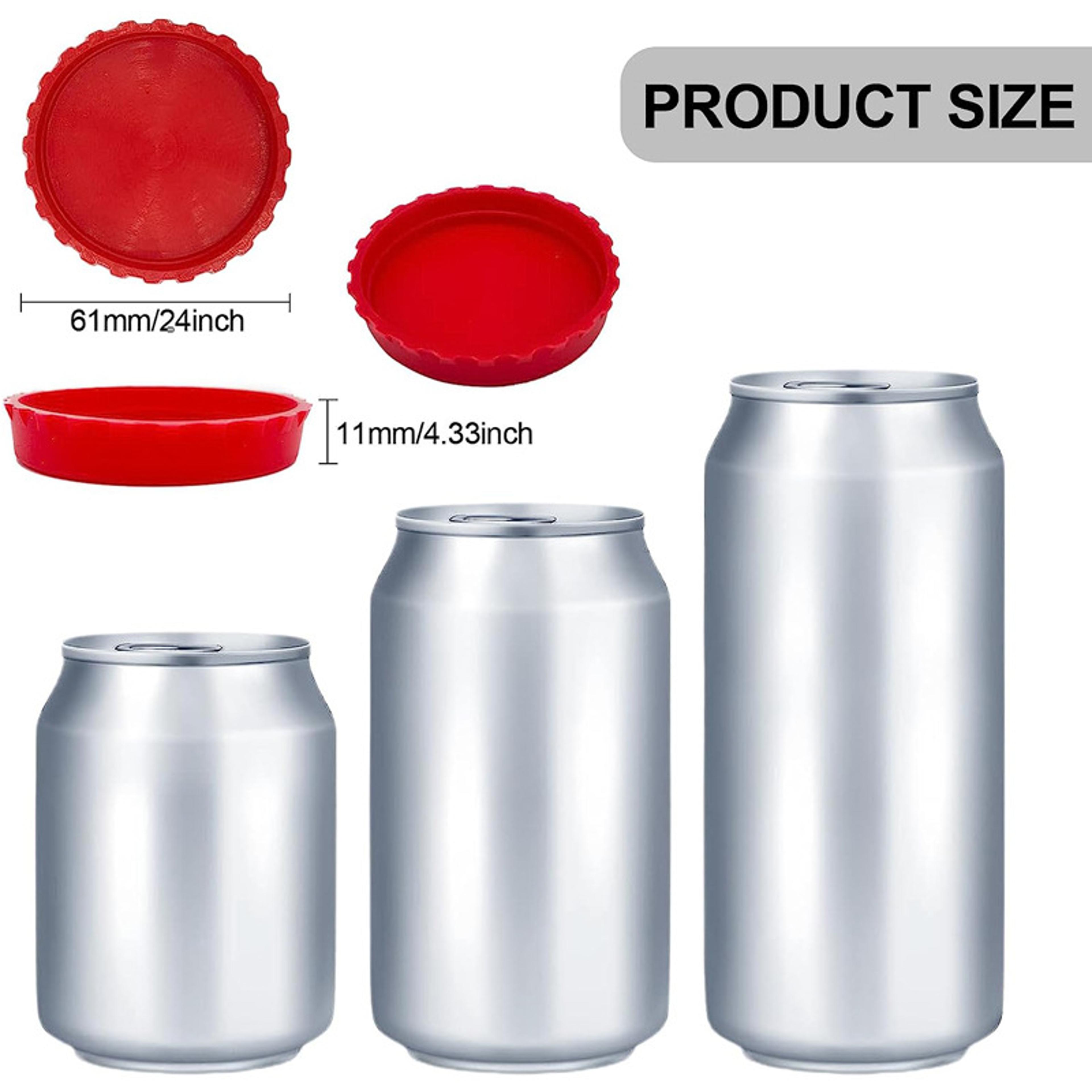 Silicone Soda Can Lid Pack Leakproof Beverage Sealer For Soda Beer  Sparkling Drinks 1