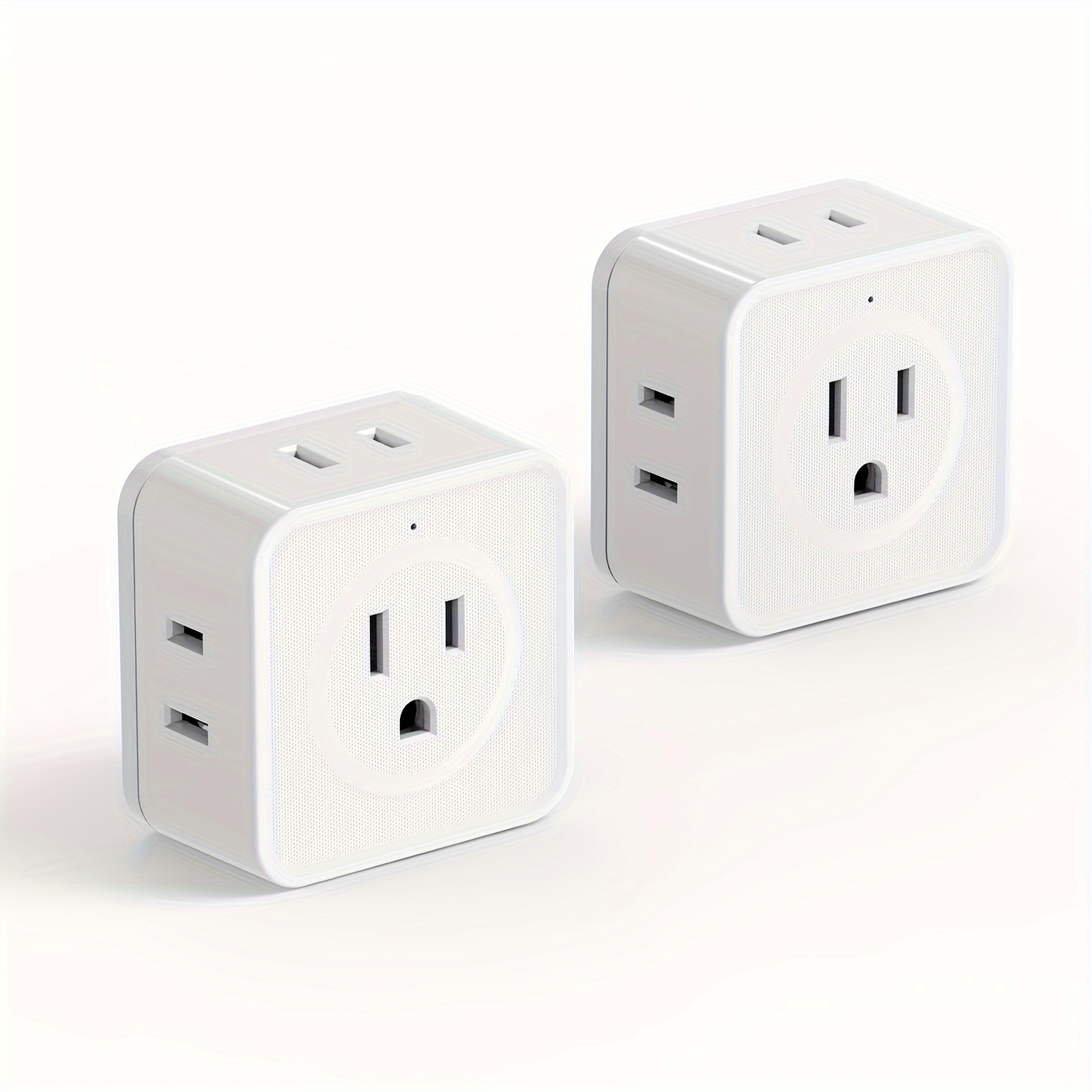 Way Outlet Extender Plug For Travel Dorm  Home Space Saving Power Splitter 7