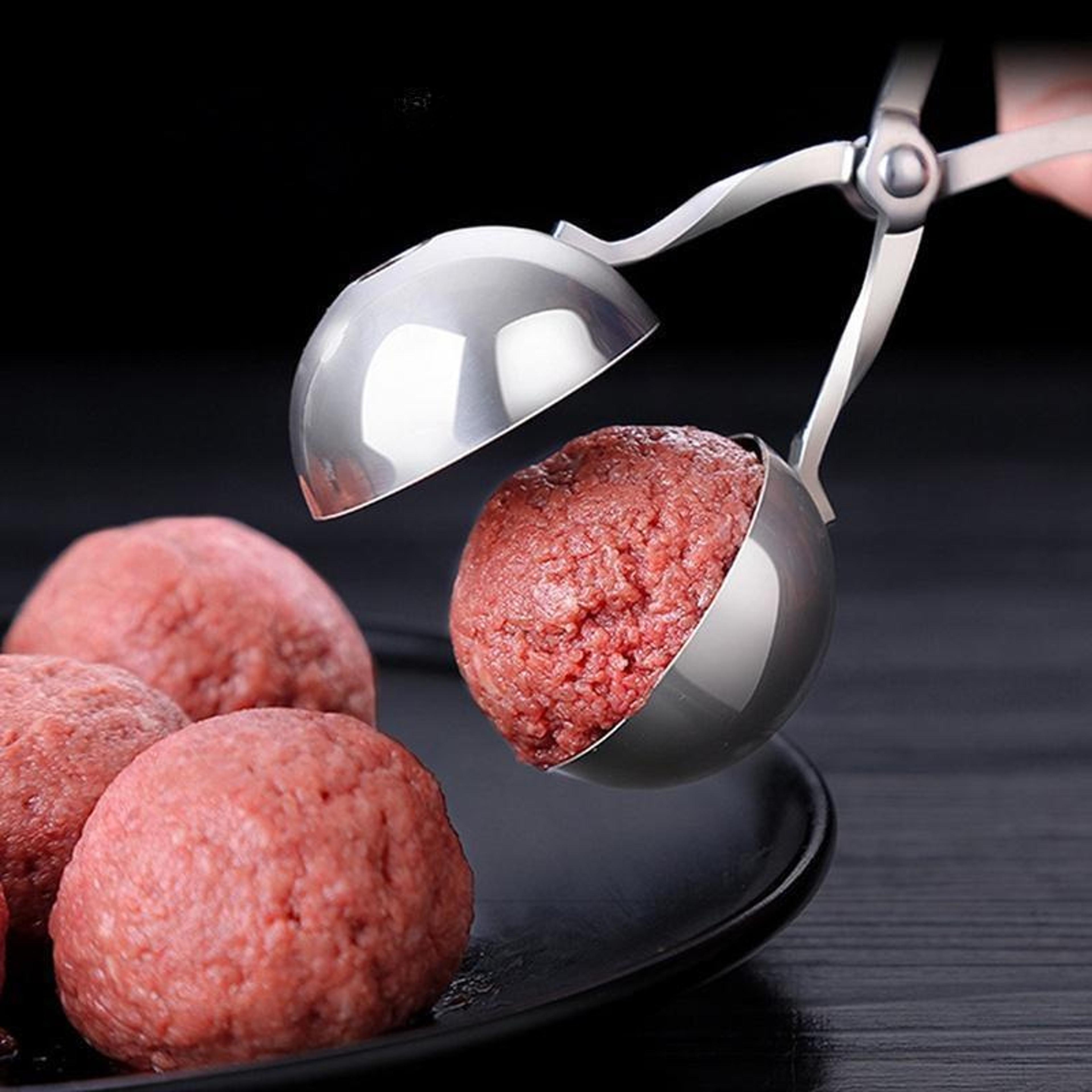 stainless steel meatball maker scoop for perfect meatballs and rice balls