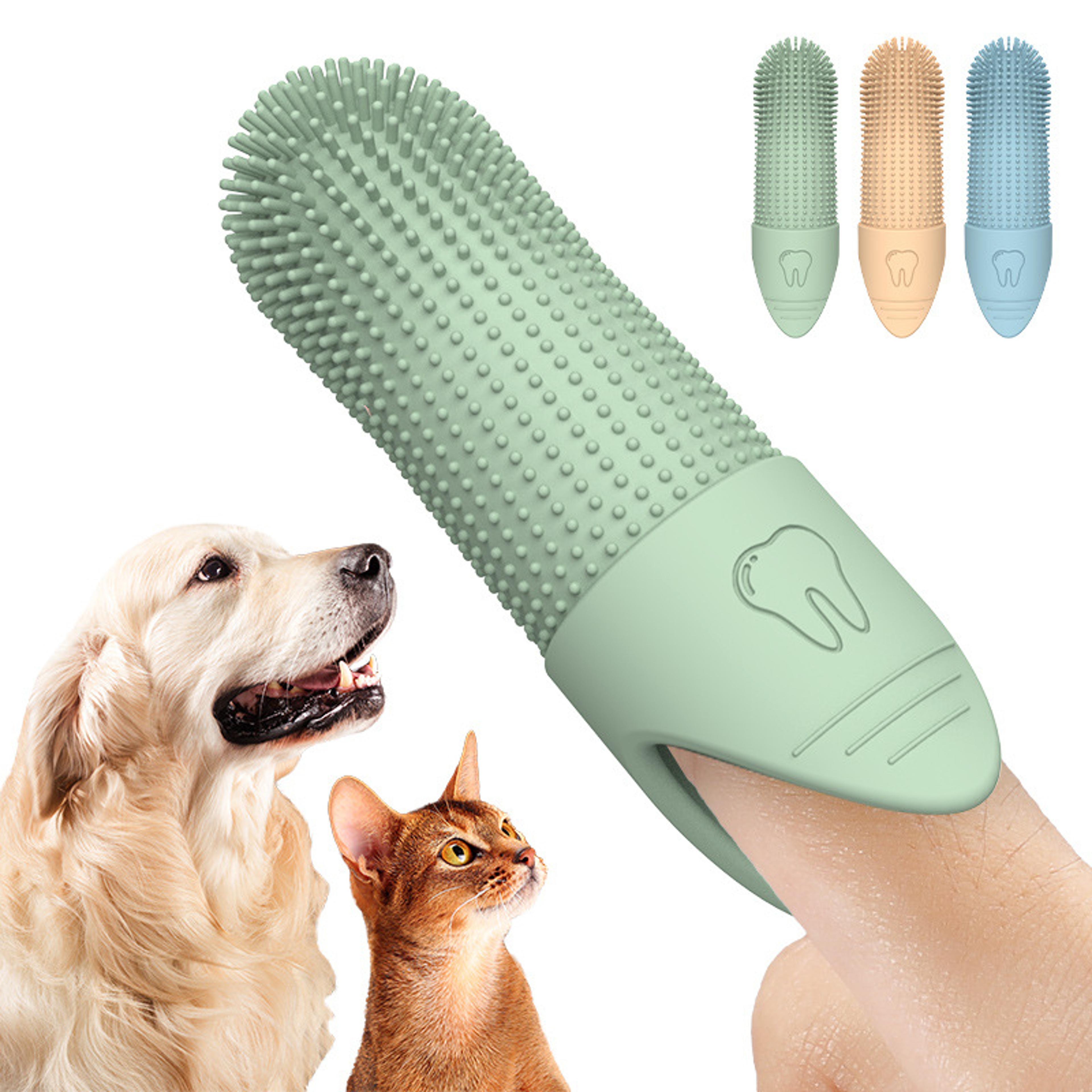 pawfresh silicone dog toothbrush for gentle pet dental care