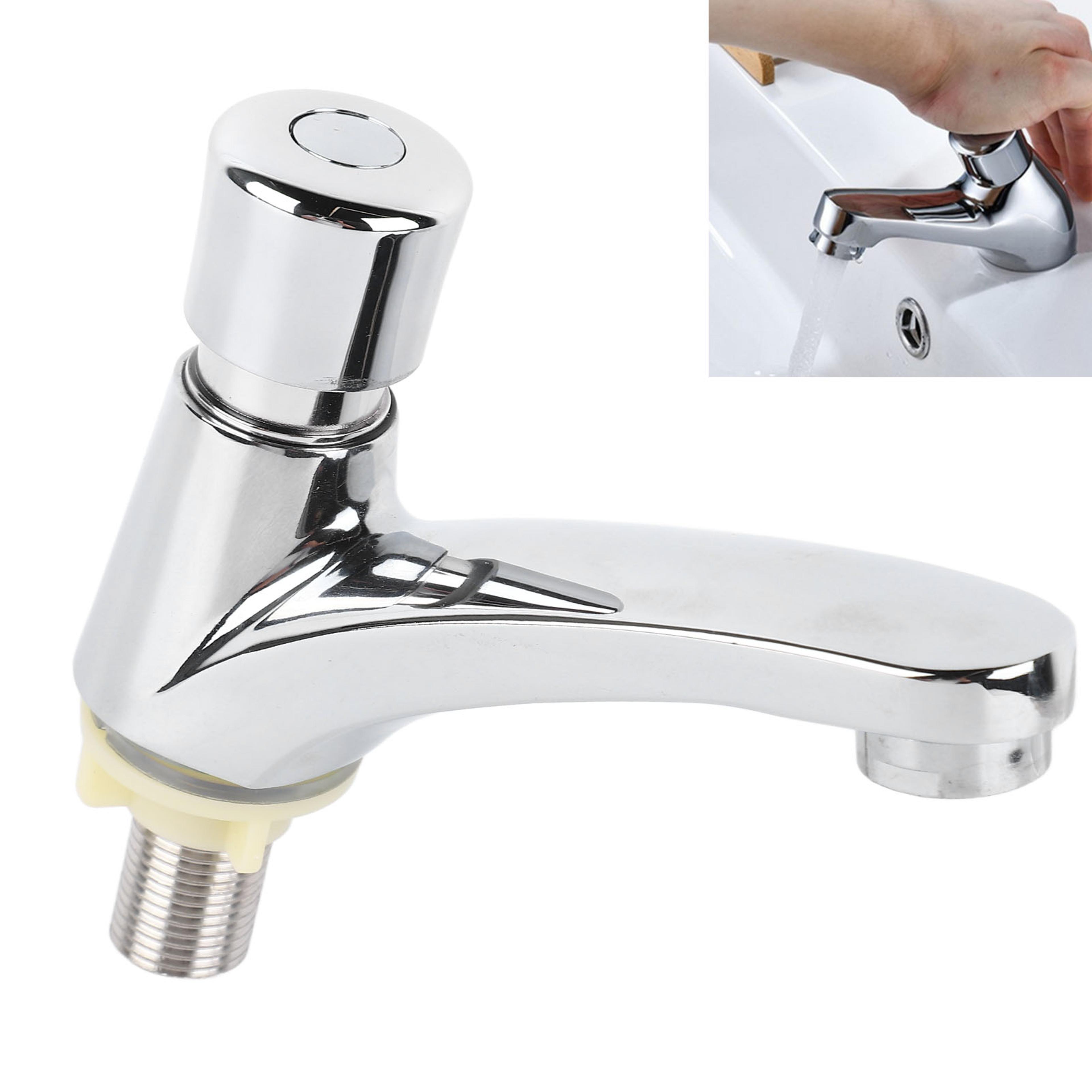 ecoflow self-closing water saving faucet with push button time delay control