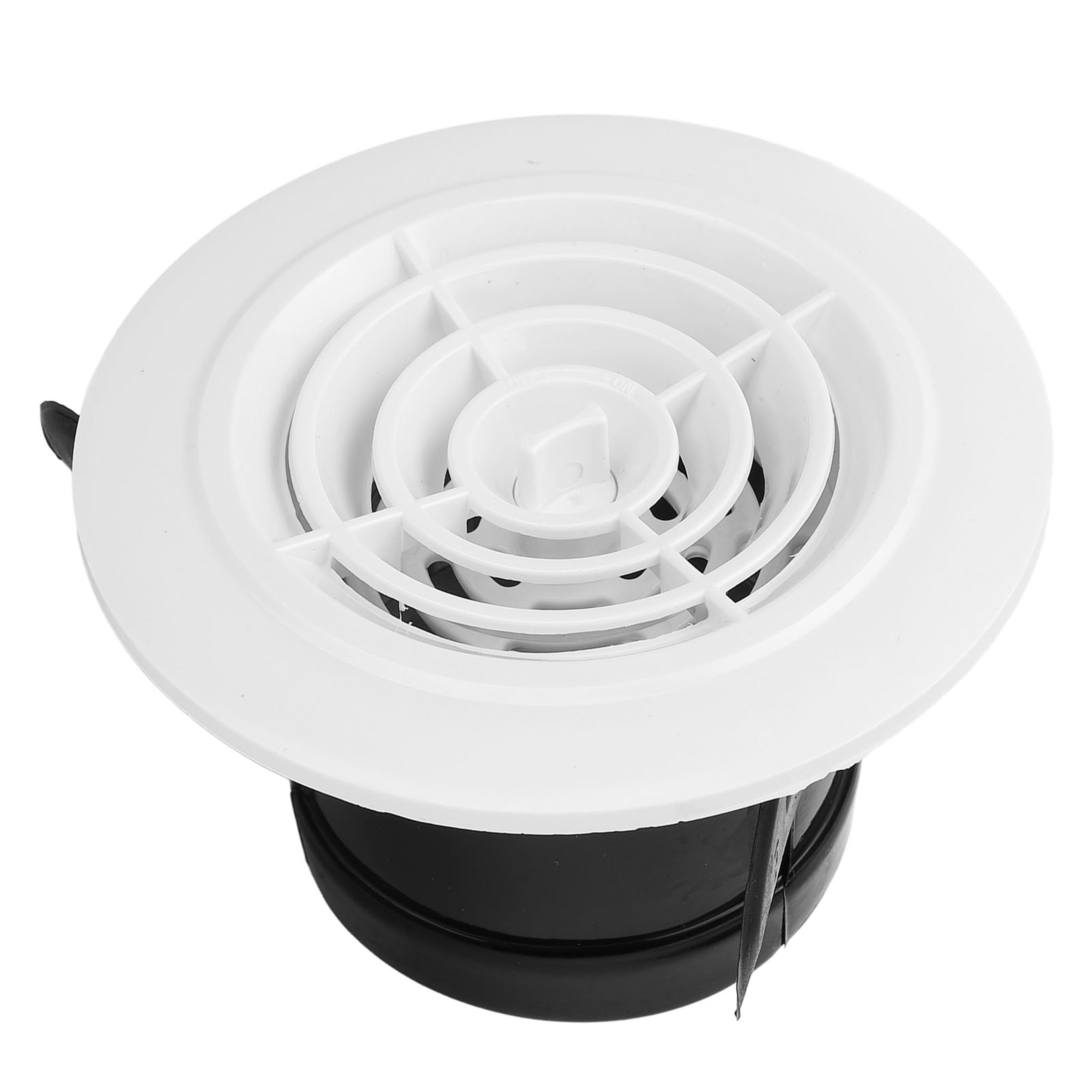 adjustable round air vent cover for bathroom, kitchen & soffit ventilation