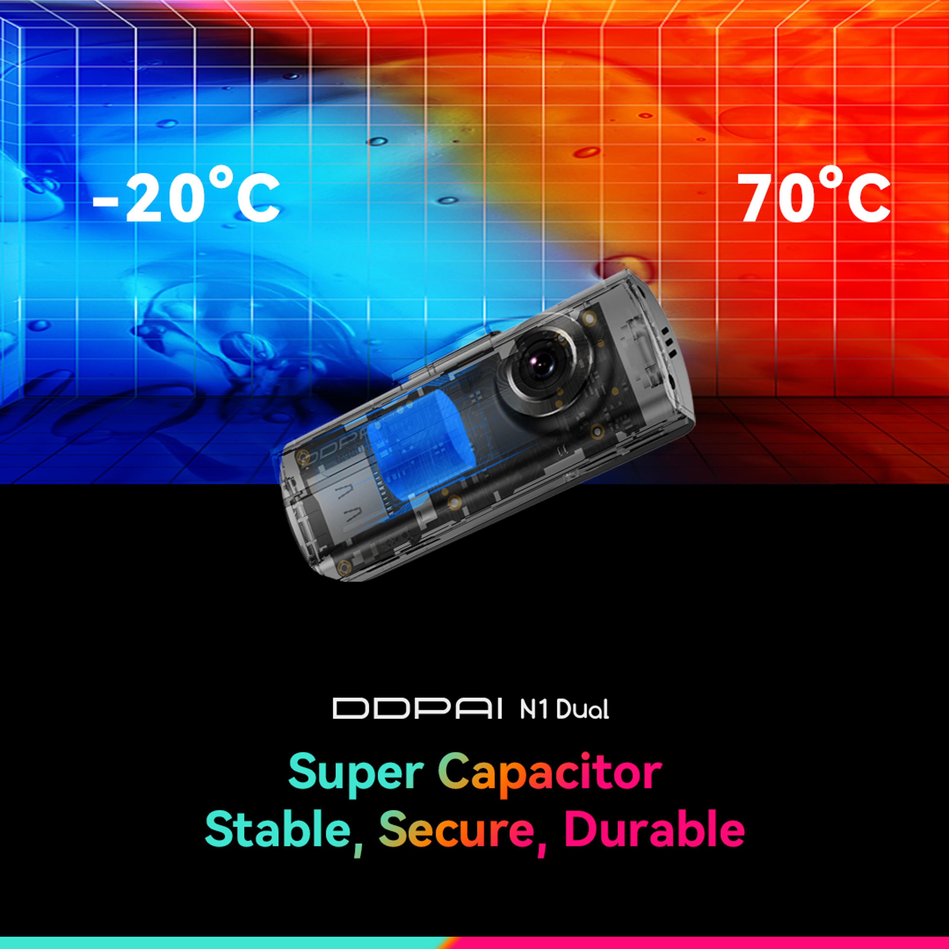 Dual Front  Rear Dash Cam With Night Vision WiFi App Control  Parking Monitor 4