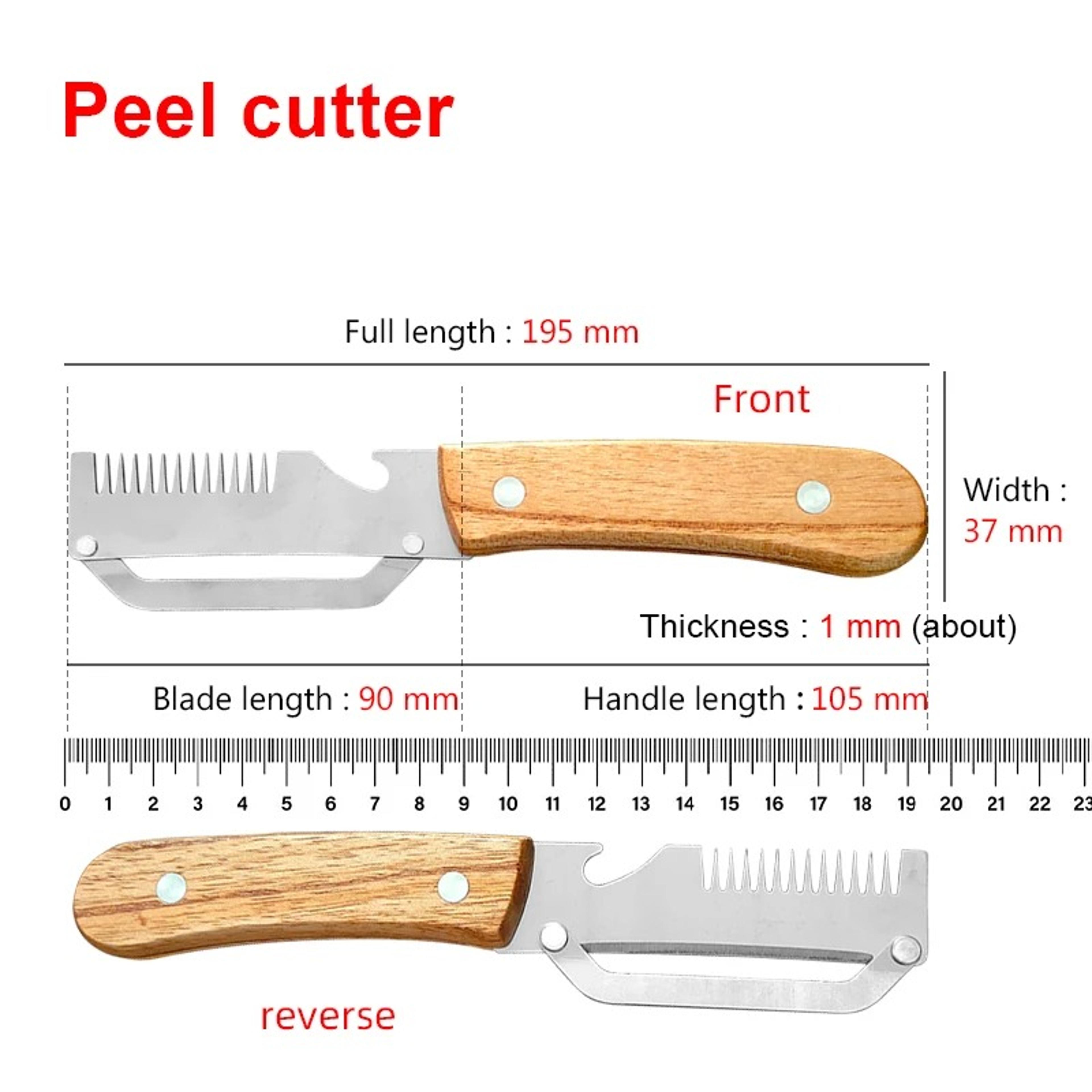 RusticGrip Stainless Steel Vegetable Peeler  Julienne Cutter 1