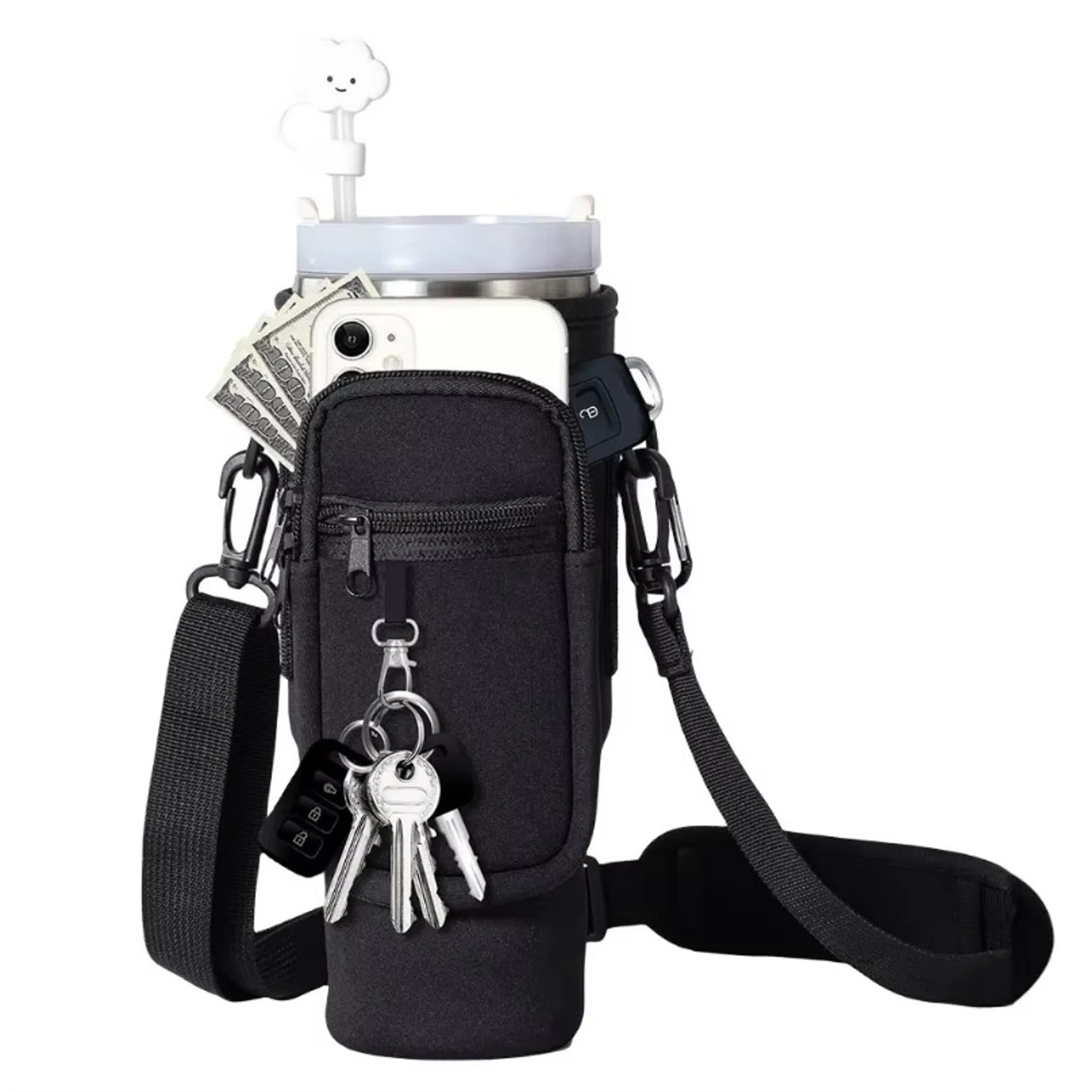 HydraGo Water Bottle Carrier Bag With Strap  Storage Pocket For Stanley Quencher 5