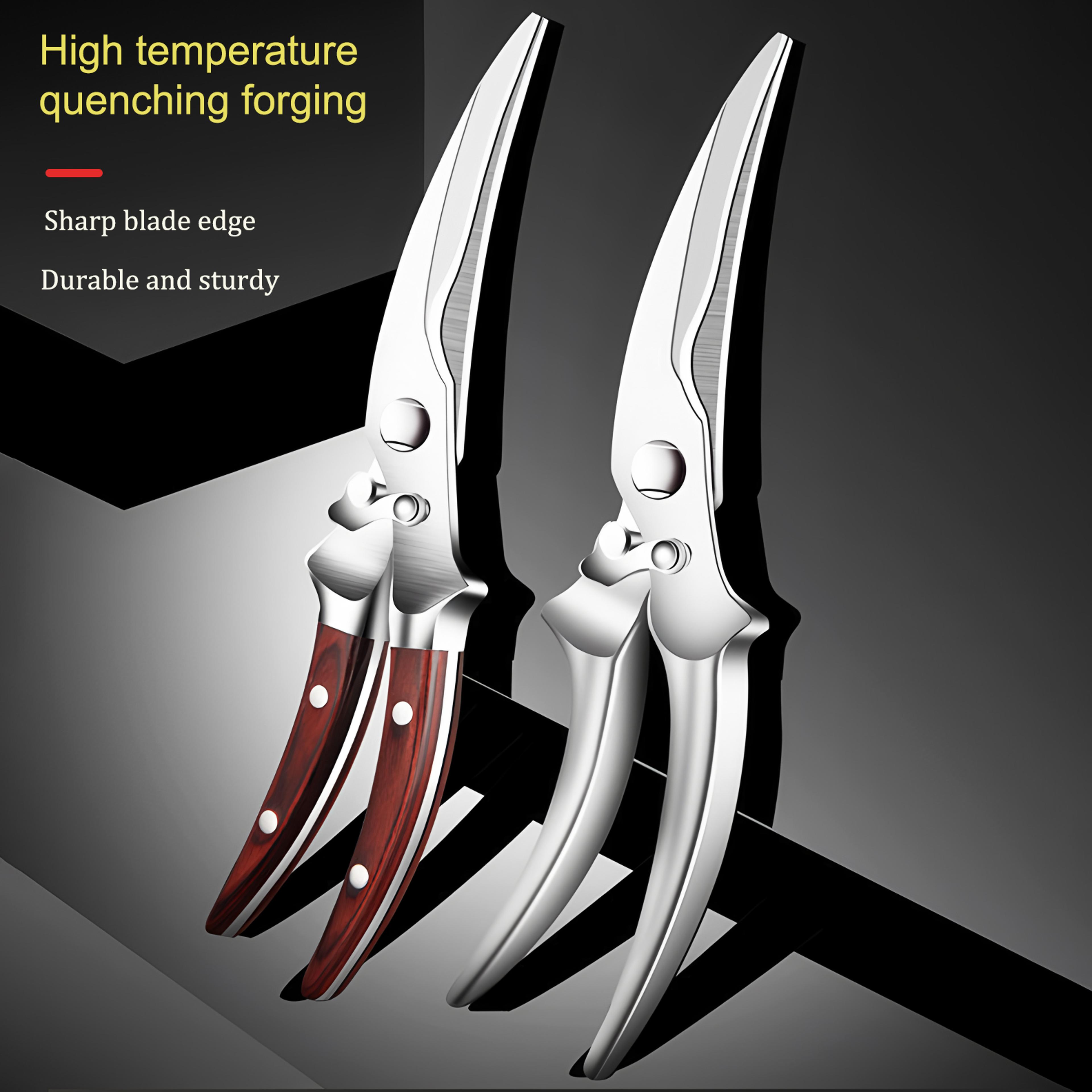ultimate multi functional kitchen scissors heavy duty chicken bone scissors & bbq shears