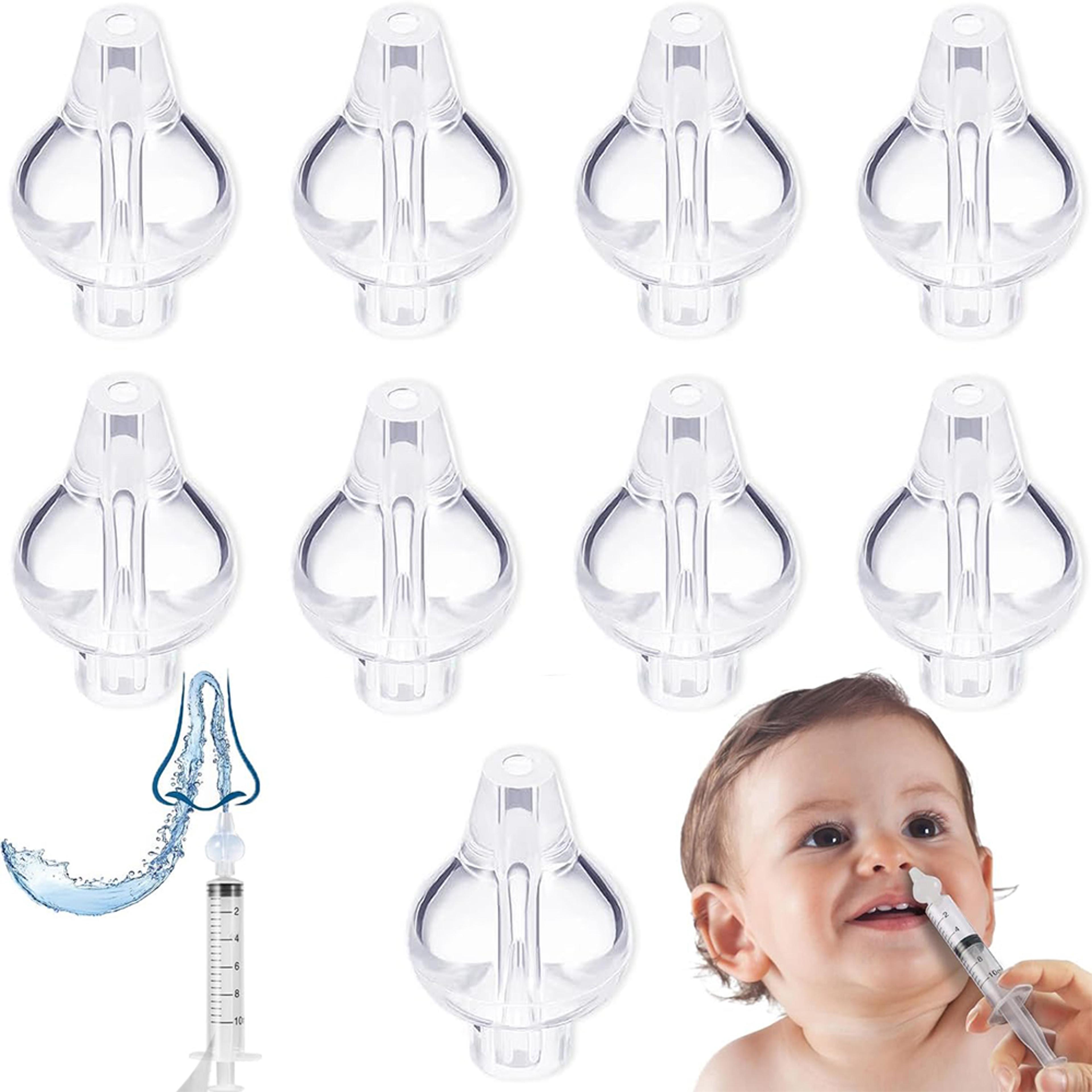 breatheeasy reusable nasal & ear cleaning syringe tip set for adults and kids