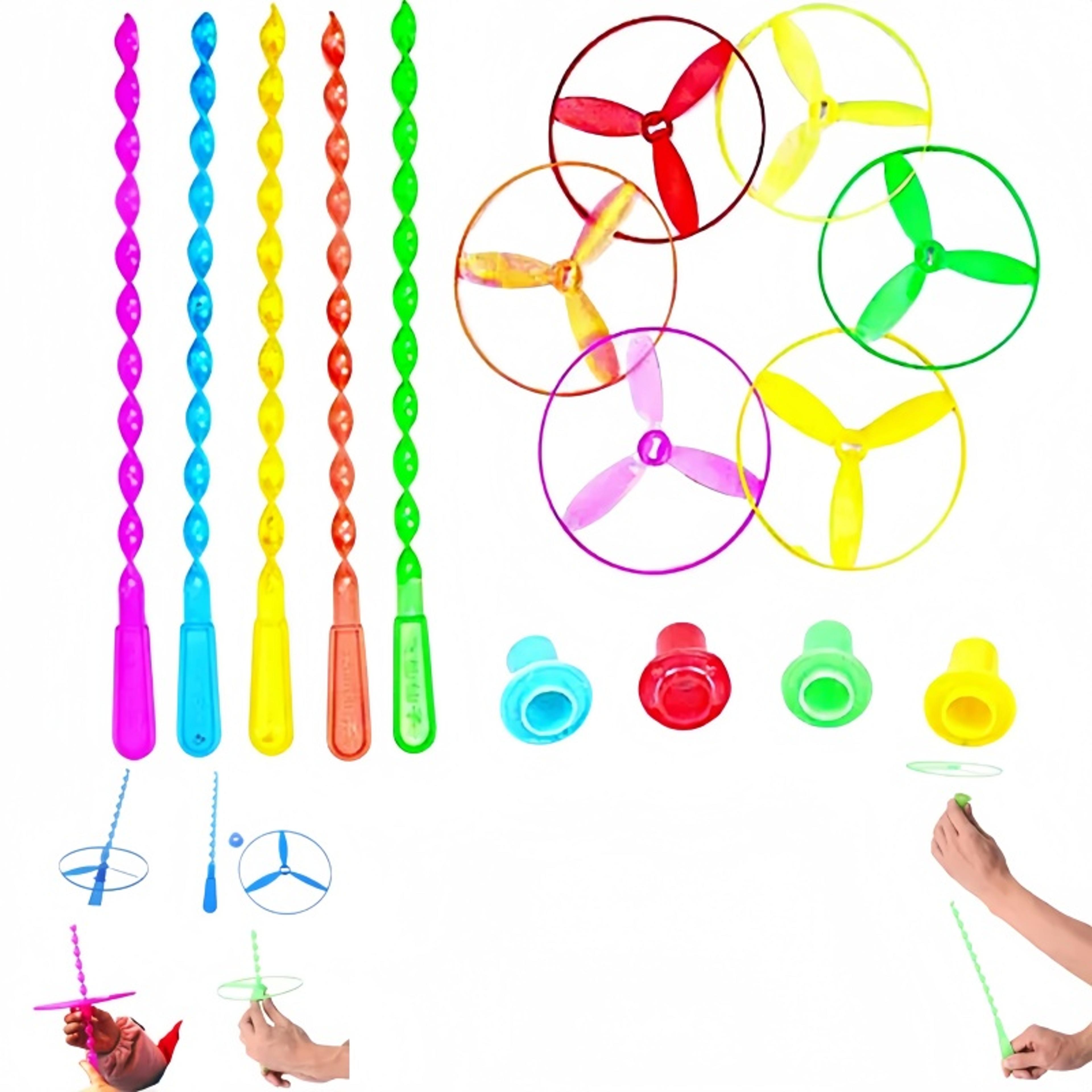 Classic Bamboo Dragonfly Flying Helicopter Piece Manual Flying Toy For Outdoor Kids Fun 3