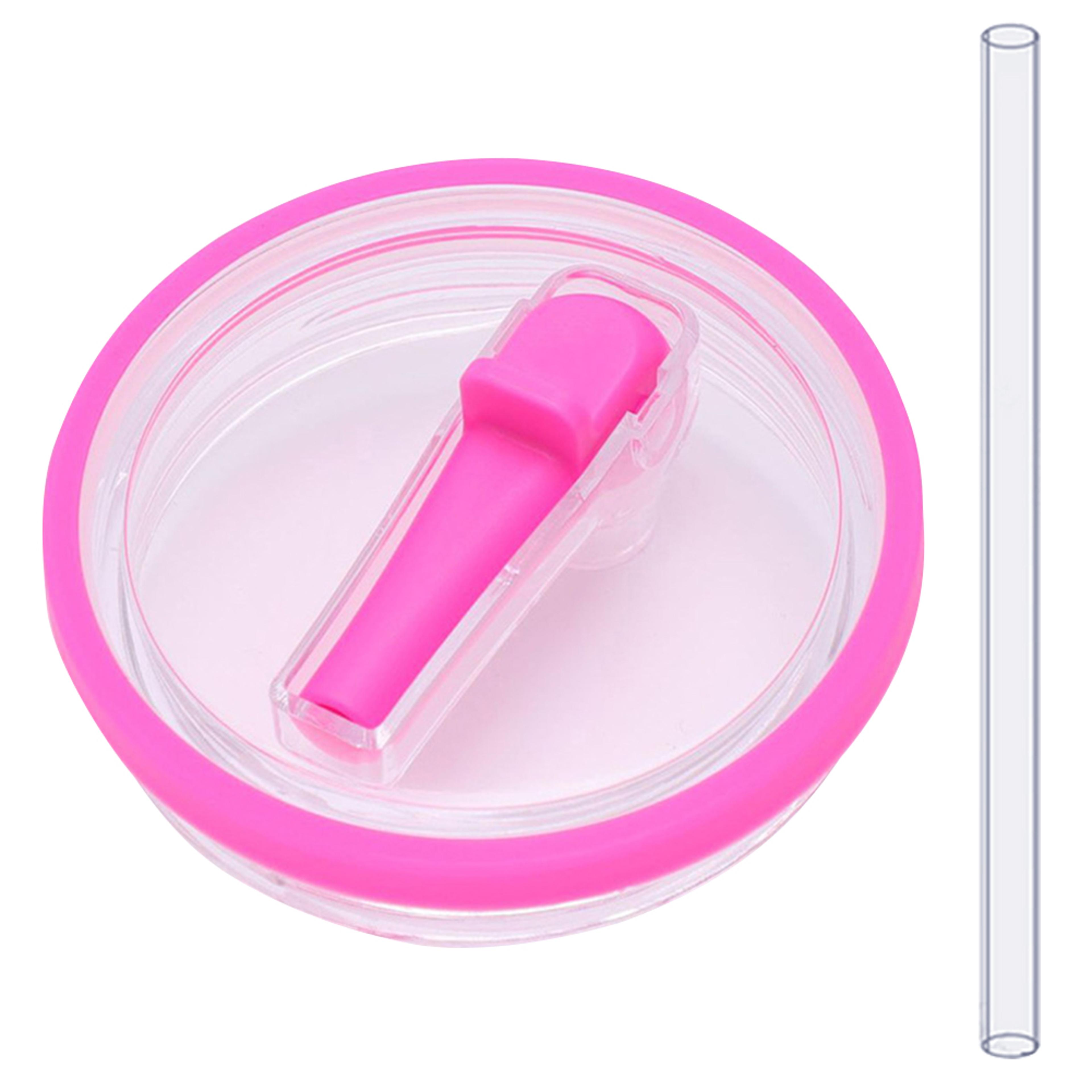 Leak Proof Tumbler Lid Replacement With Flip Straw For Stanley Quencher Cups 4