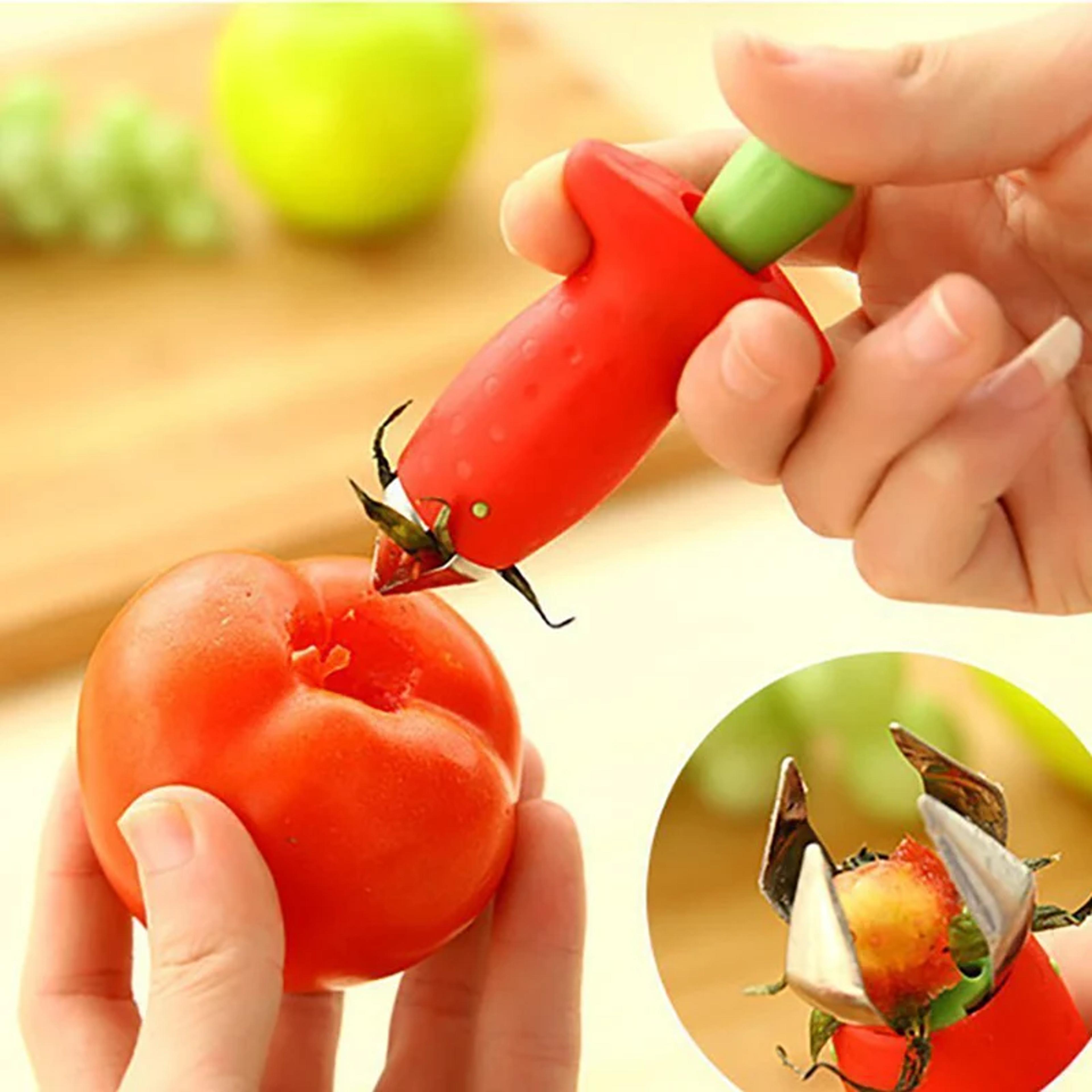 ultimate strawberry slicer & huller tool fruit cutter and core remover for quick kitchen prep