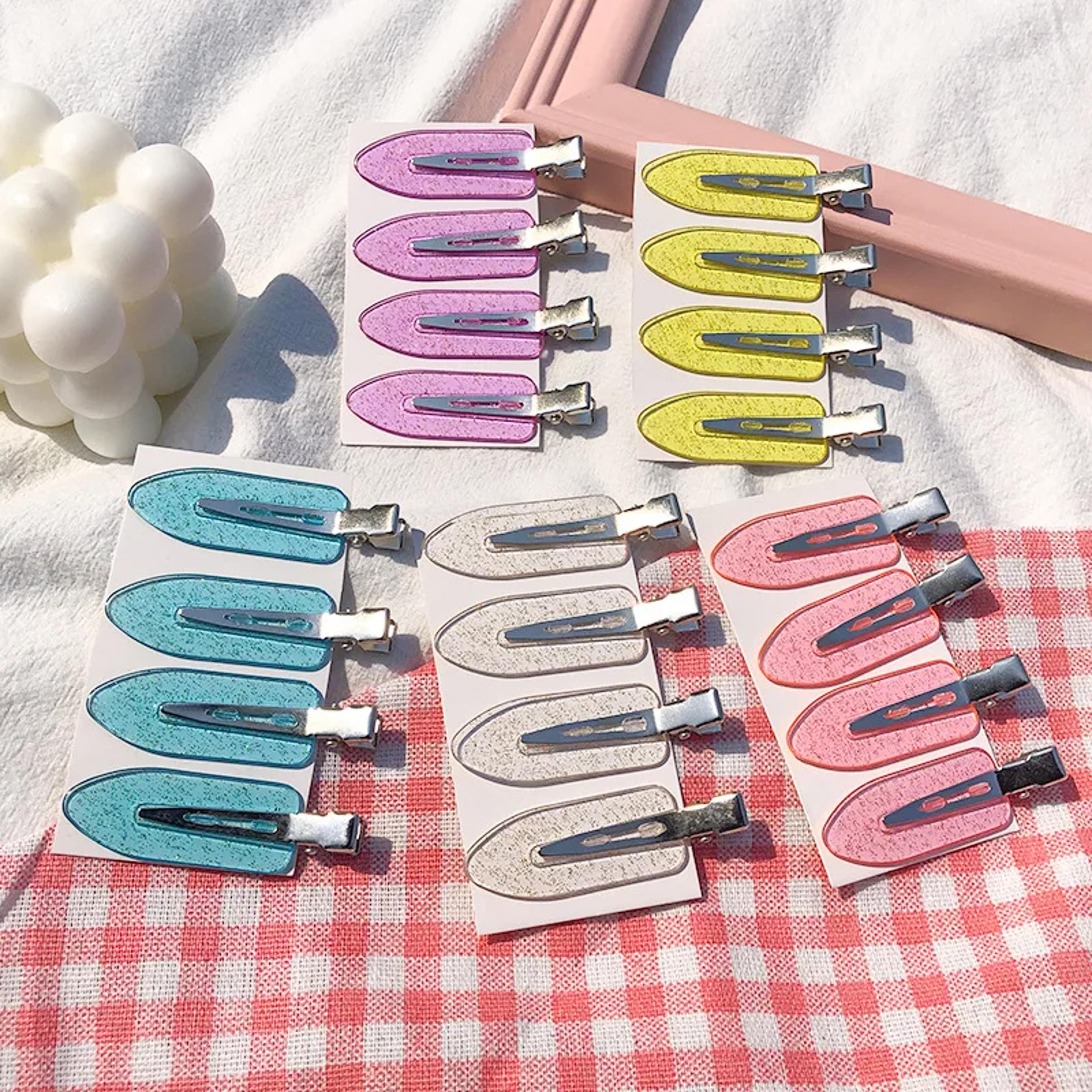 No Bend Seamless Hair Clips For Makeup Styling  Face Washing Hair Pin Set 2