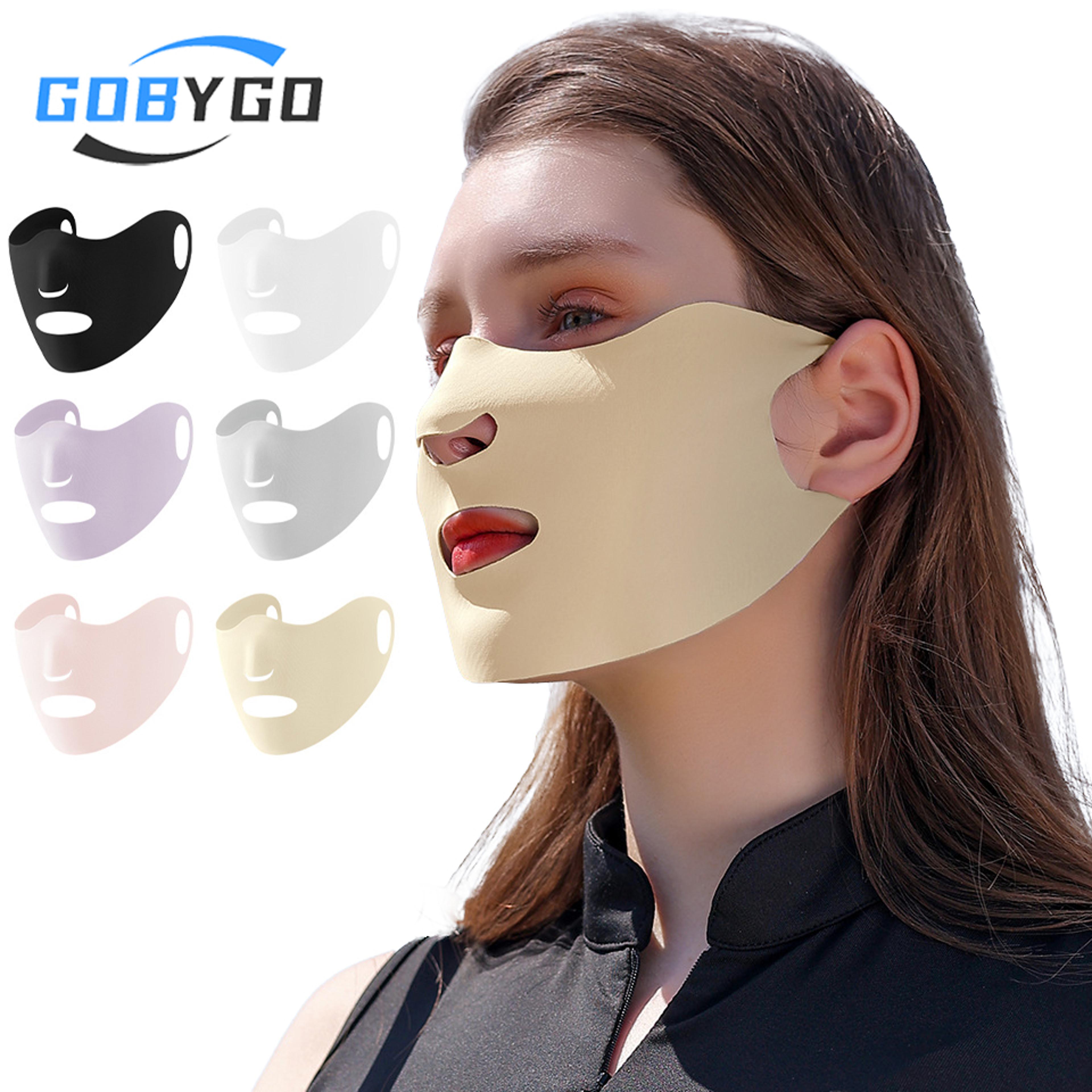 breathable uv protection mask ice silk sun shield for outdoor sports & daily summer wear