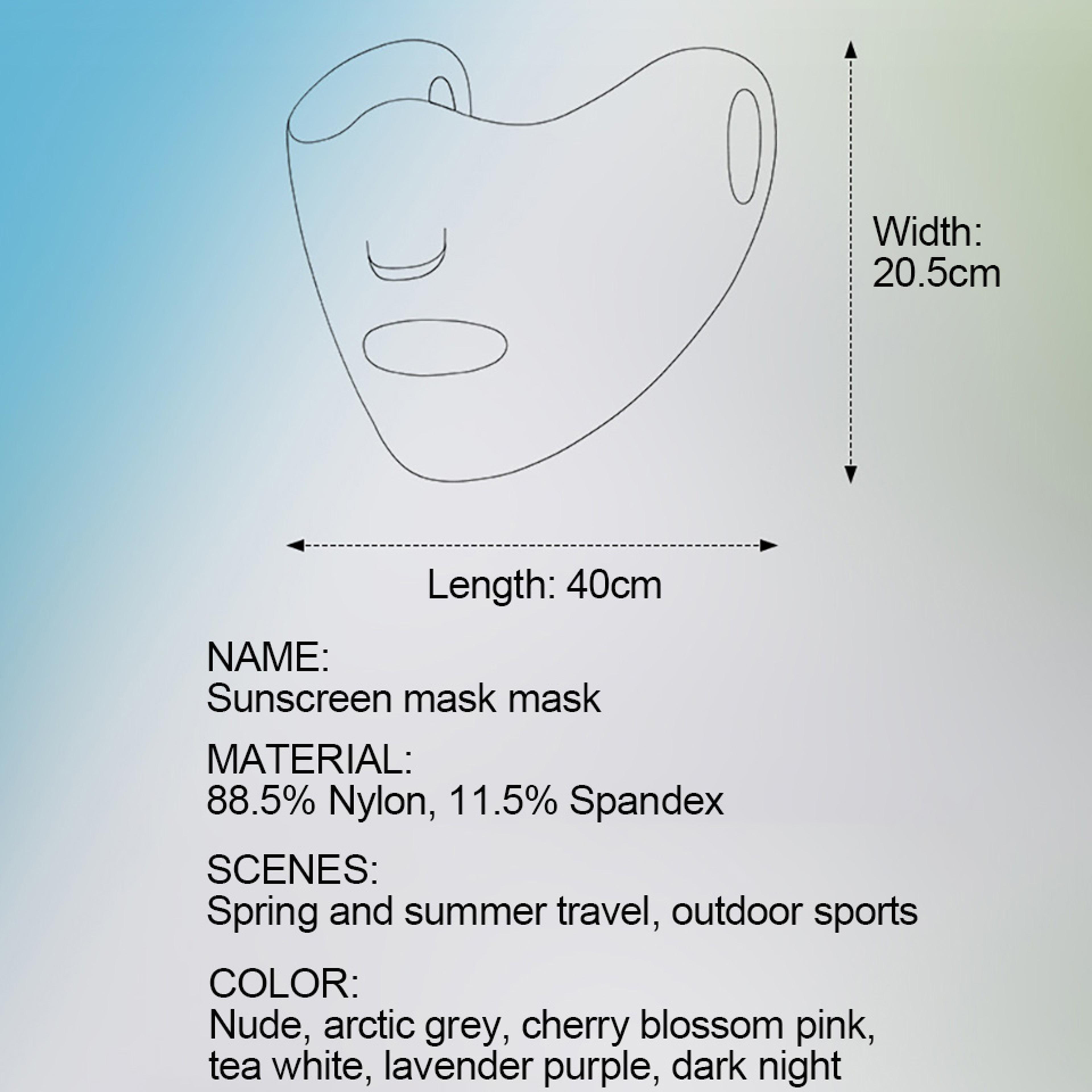 Breathable UV Protection Mask Ice Silk Sun Shield For Outdoor Sports  Daily Summer Wear 5