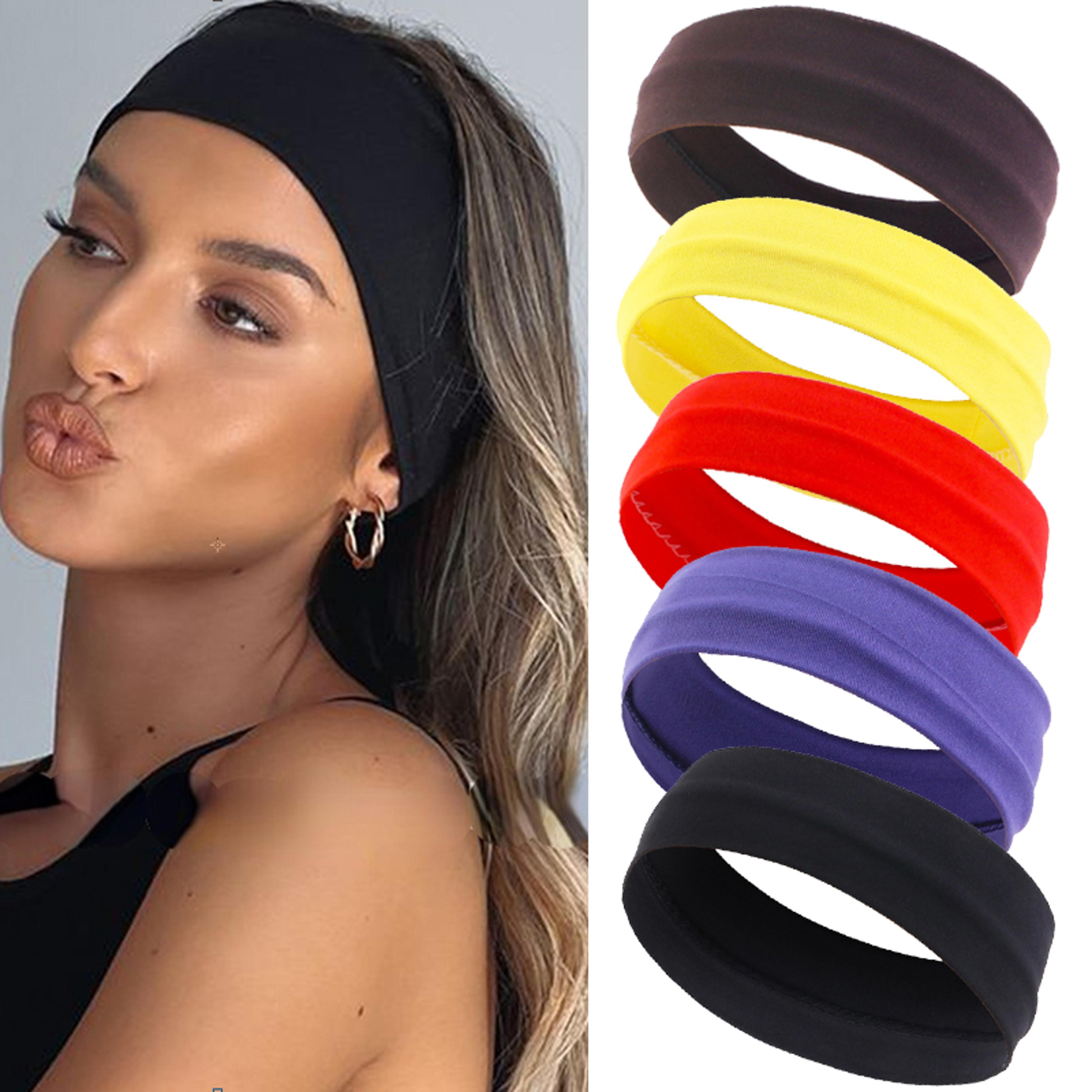 flexfit active sports headband for yoga, running & everyday hair control