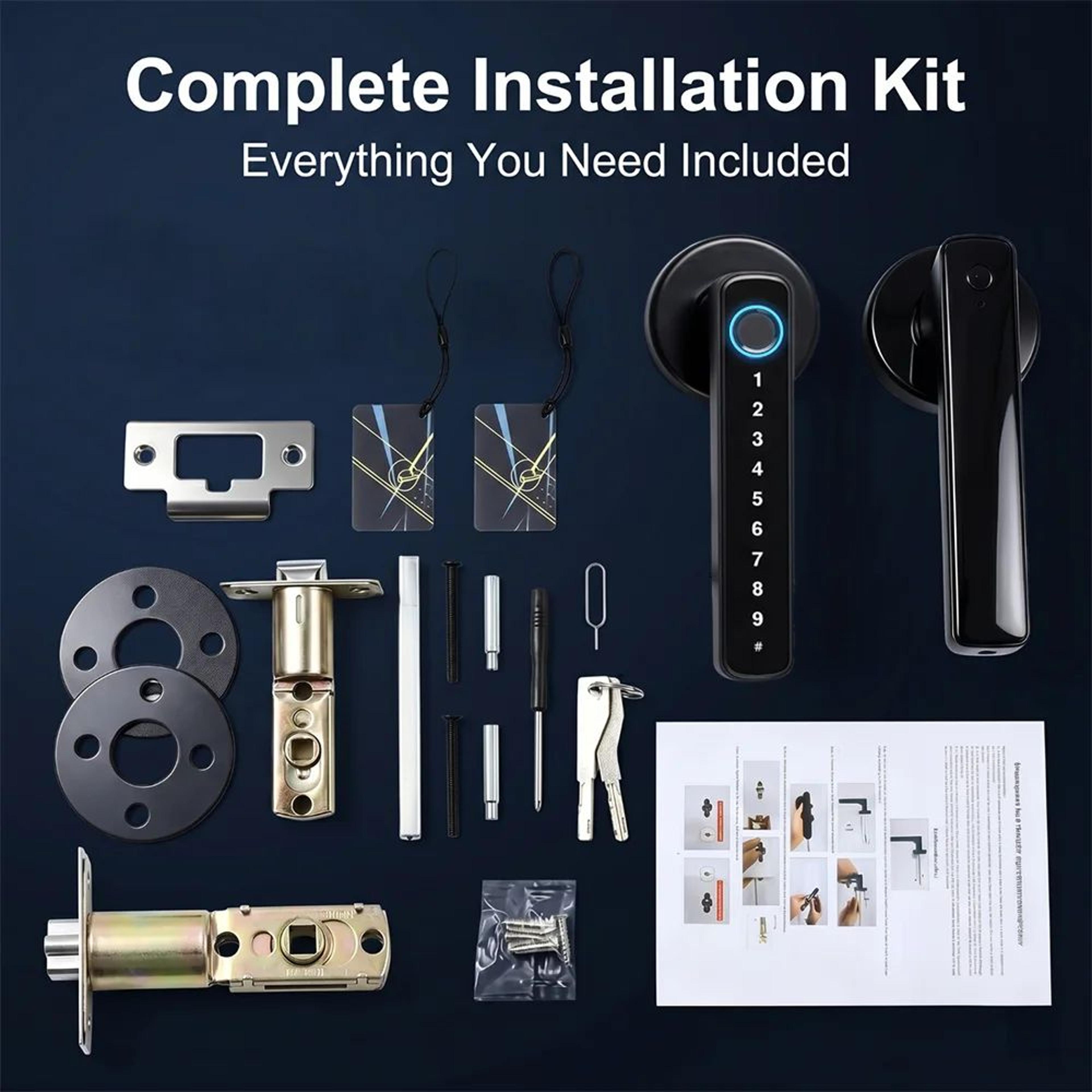 Smart Fingerprint Door Lock With App Unlock And Password Access 2