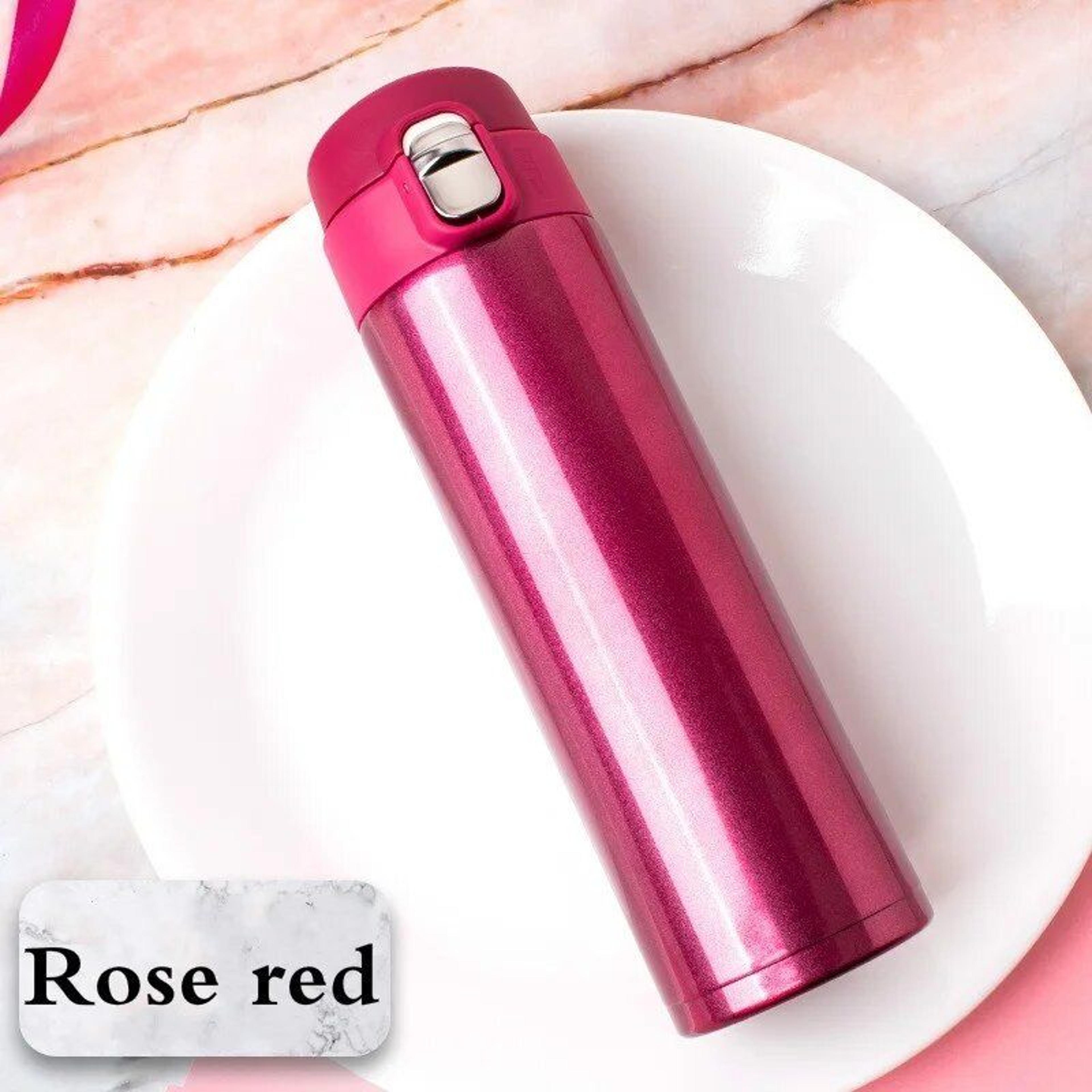 Stainless Steel Thermos Bottle with Bouncing Cover Insulated Travel Water Bottle for Gifts Business