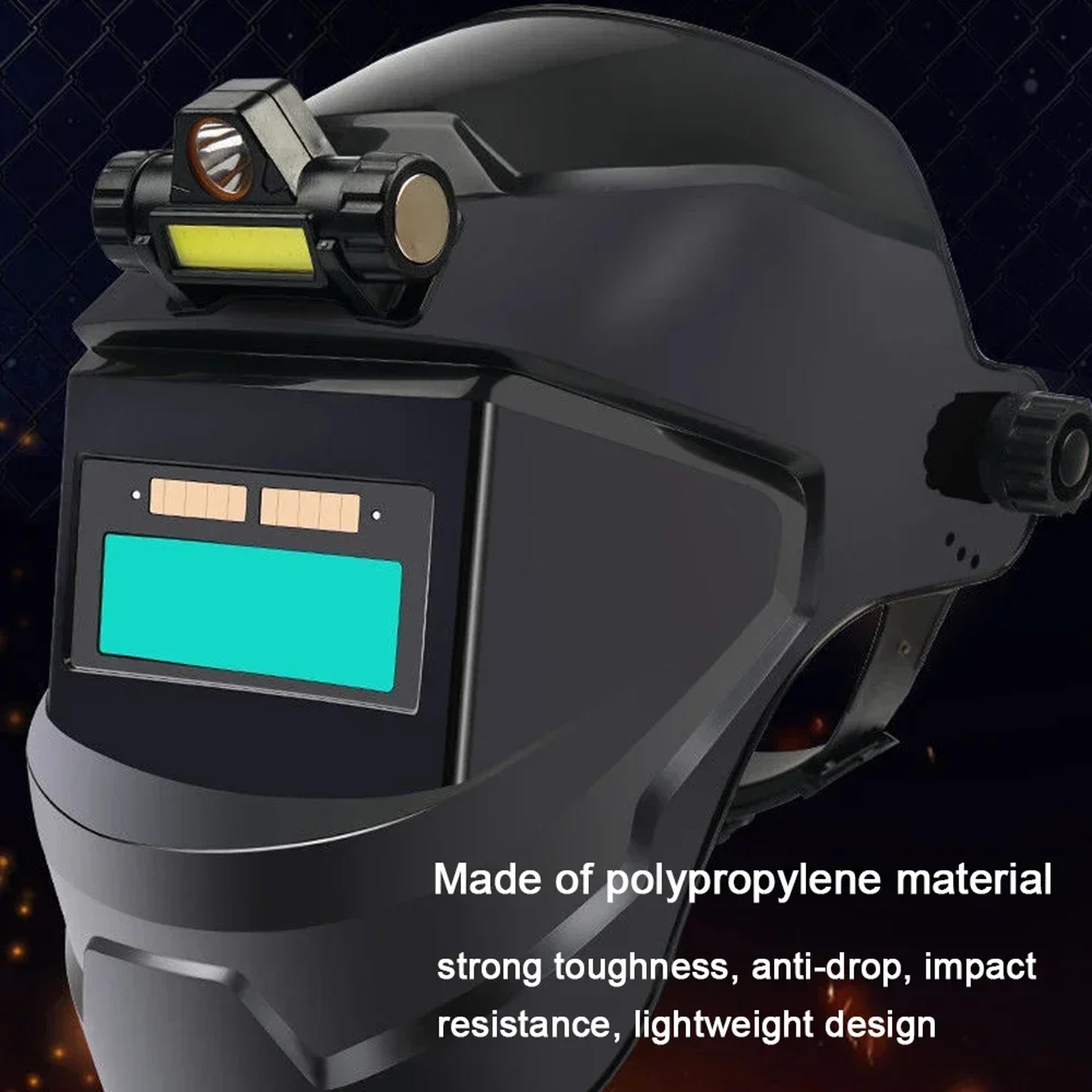 Professional Welding Facemask Automatic Light Adjustment Panoramic Lens For Safe Arc  TIG Welding 5